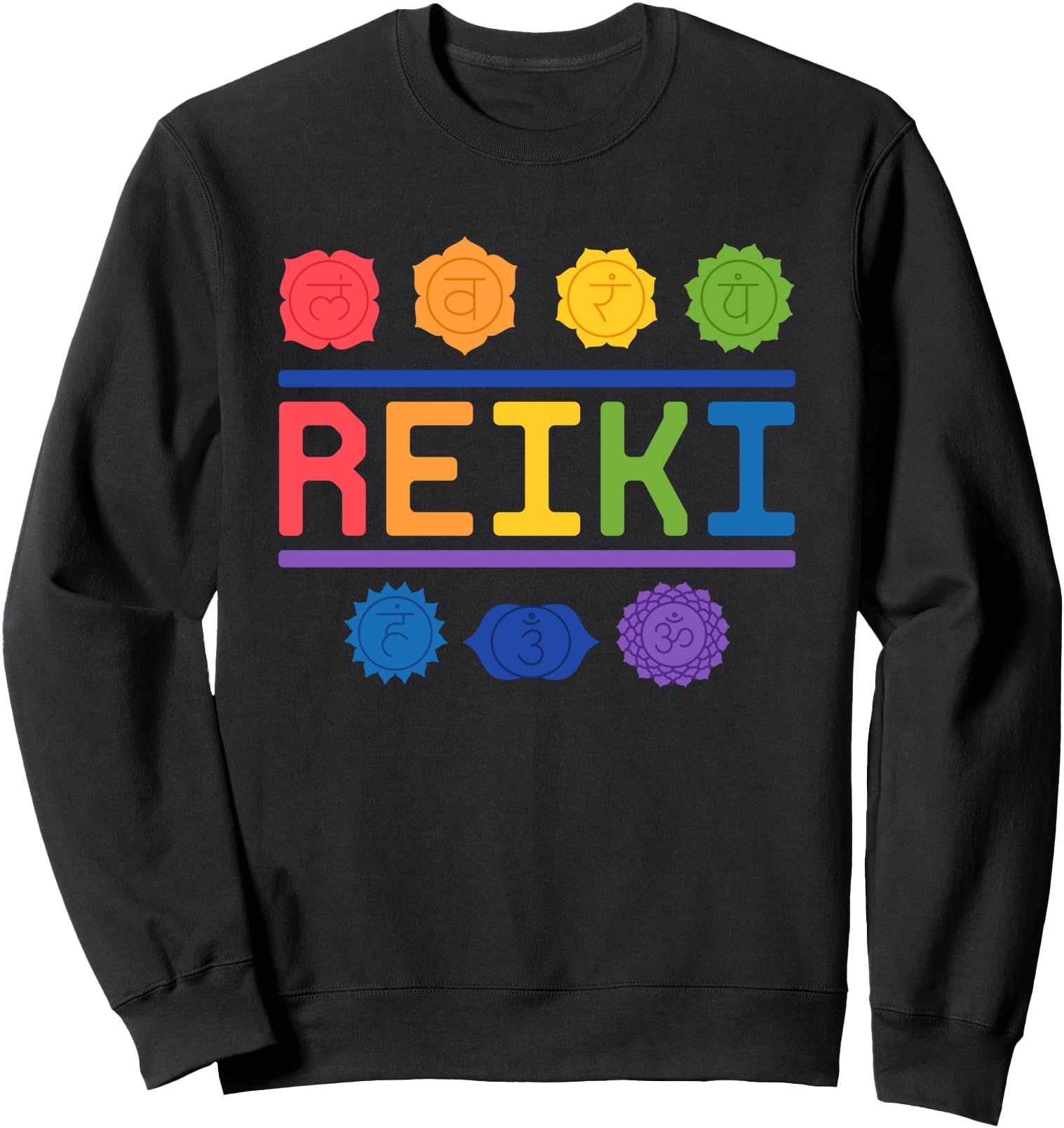 Reiki Master Yoga Chakra Japanese Healing Energy Spiritual Sweatshirt