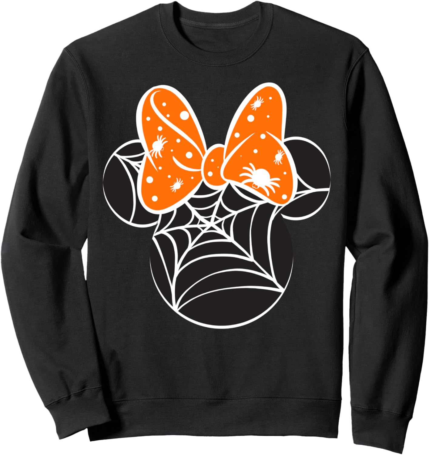 Disney Mickey & Friends Halloween Minnie Spider Web Logo Sweatshirt