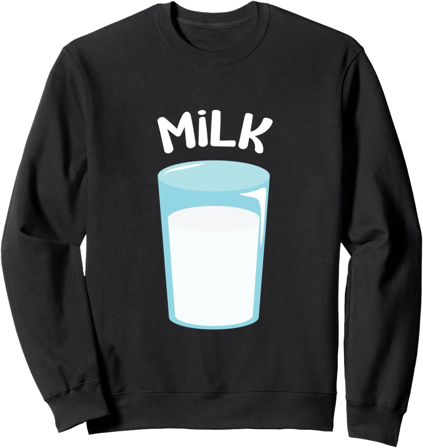 Milk Funny Cookies and Milk Halloween Couple Costume Sweatshirt