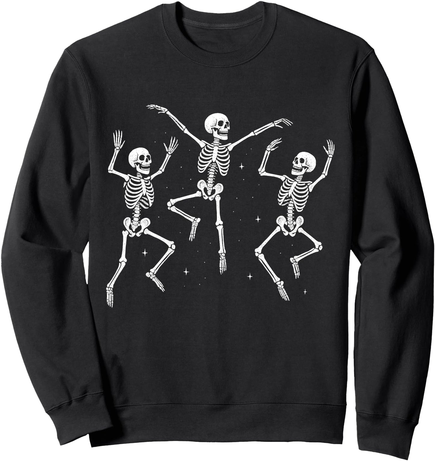 Halloween Dancing Skeletons Retro Spooky Season Design Sweatshirt