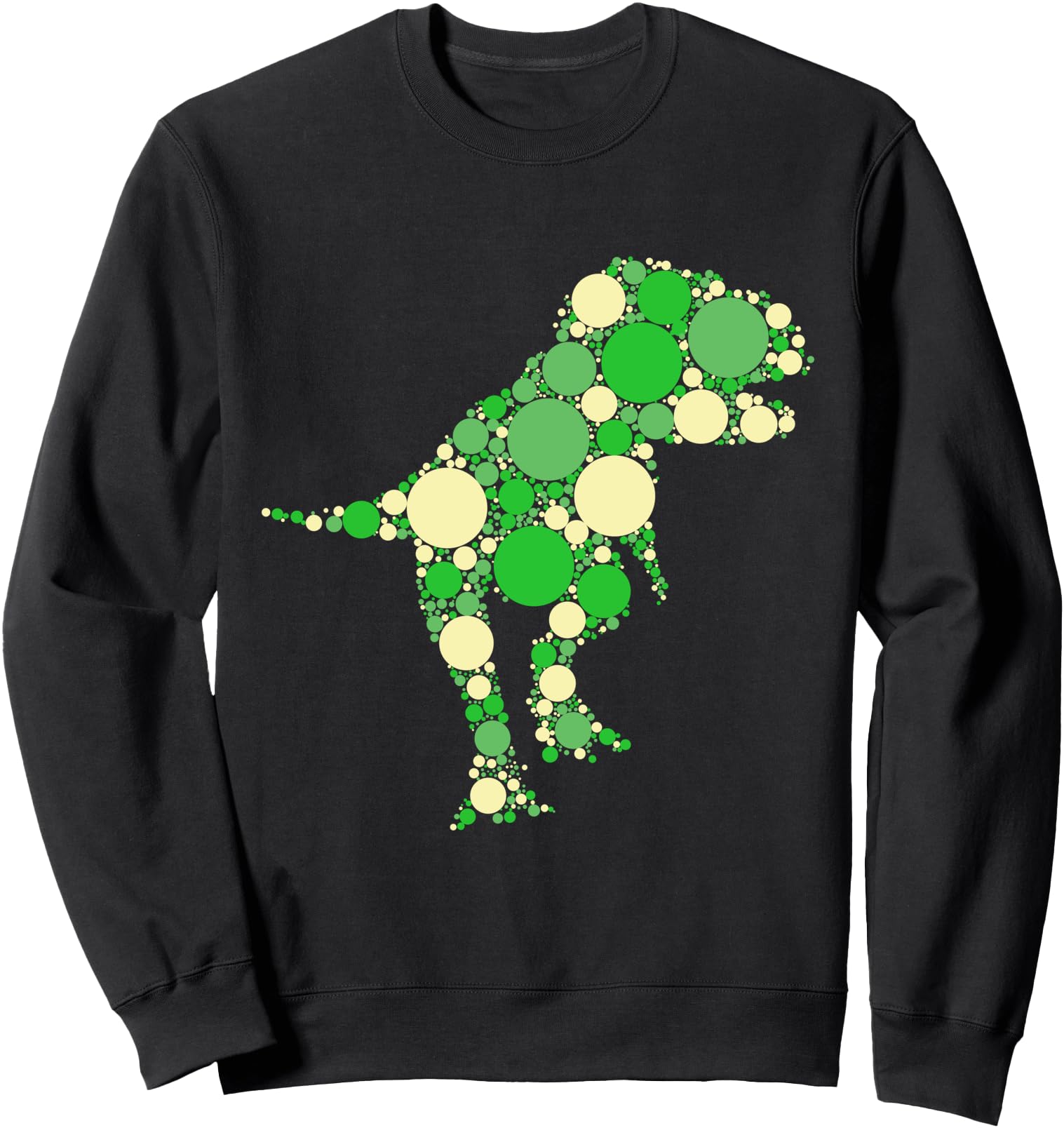Green Polka Dot T Rex Dinosaur dots International Dot Day Sweatshirt