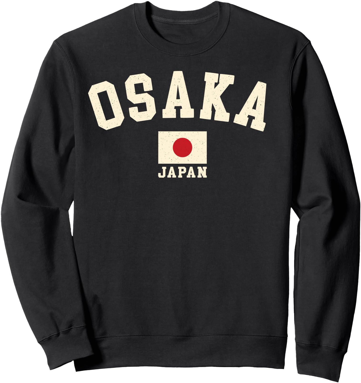 Vintage Osaka Japan Japanese Flag Souvenir Retro Graphic Sweatshirt