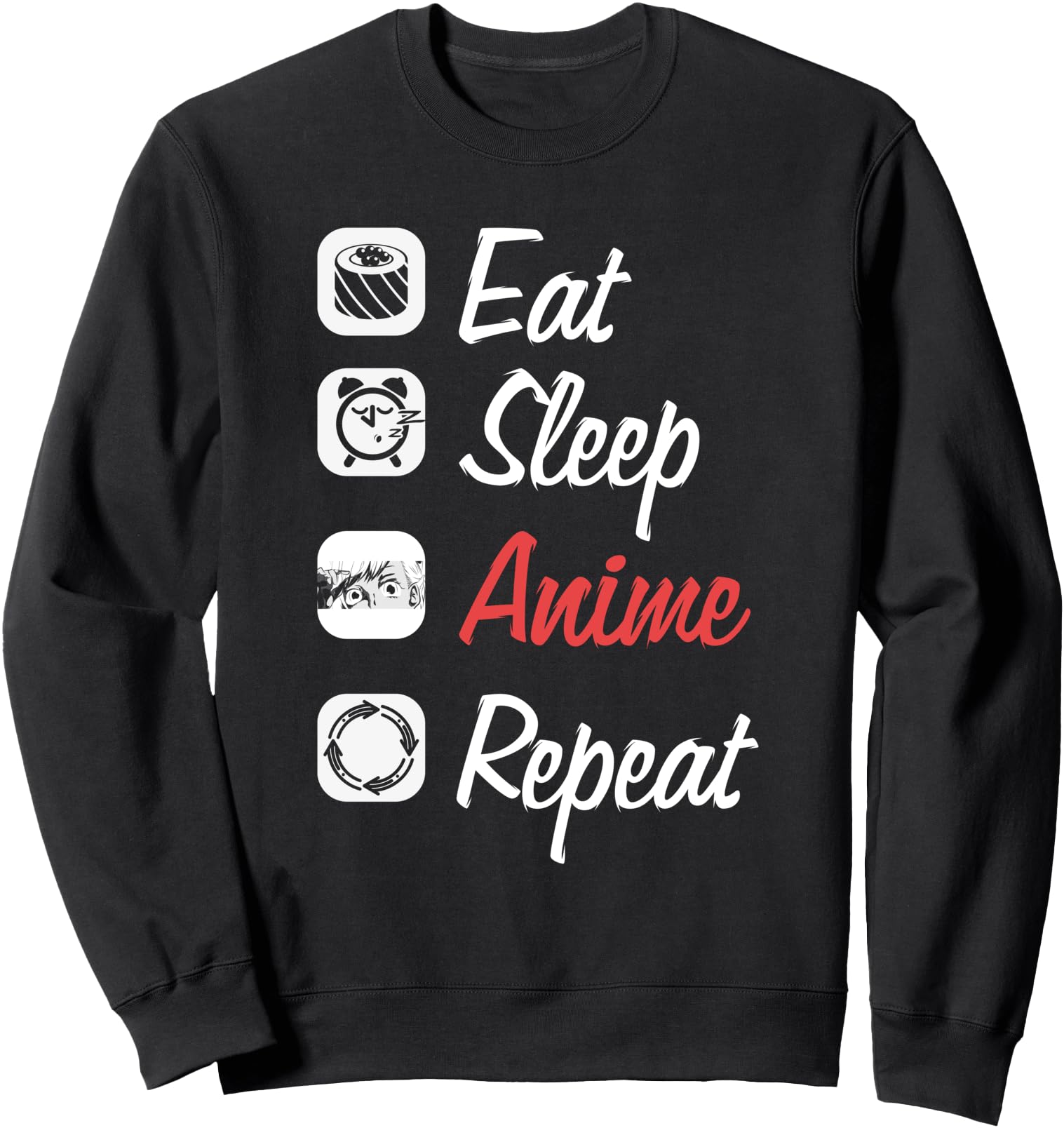 Asian Food Otaku Japan Sushi Kawaii Japanese Manga Anime Sweatshirt