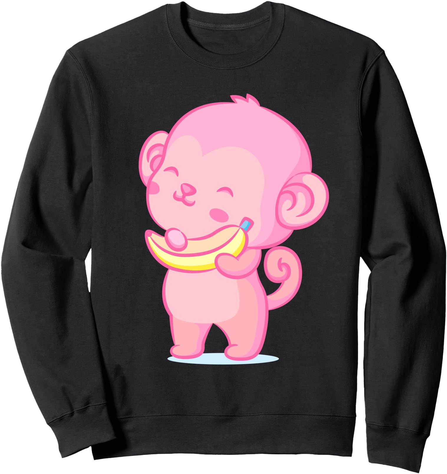 Kawaii Monkey Funny Retro 90s Japanese Cute Retro Anime Sweatshirt
