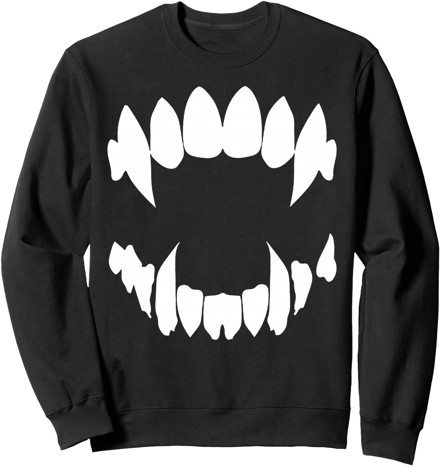 Vampire Fangs Occult Dark Grunge Bite Goth Aesthetic Teeth Sweatshirt