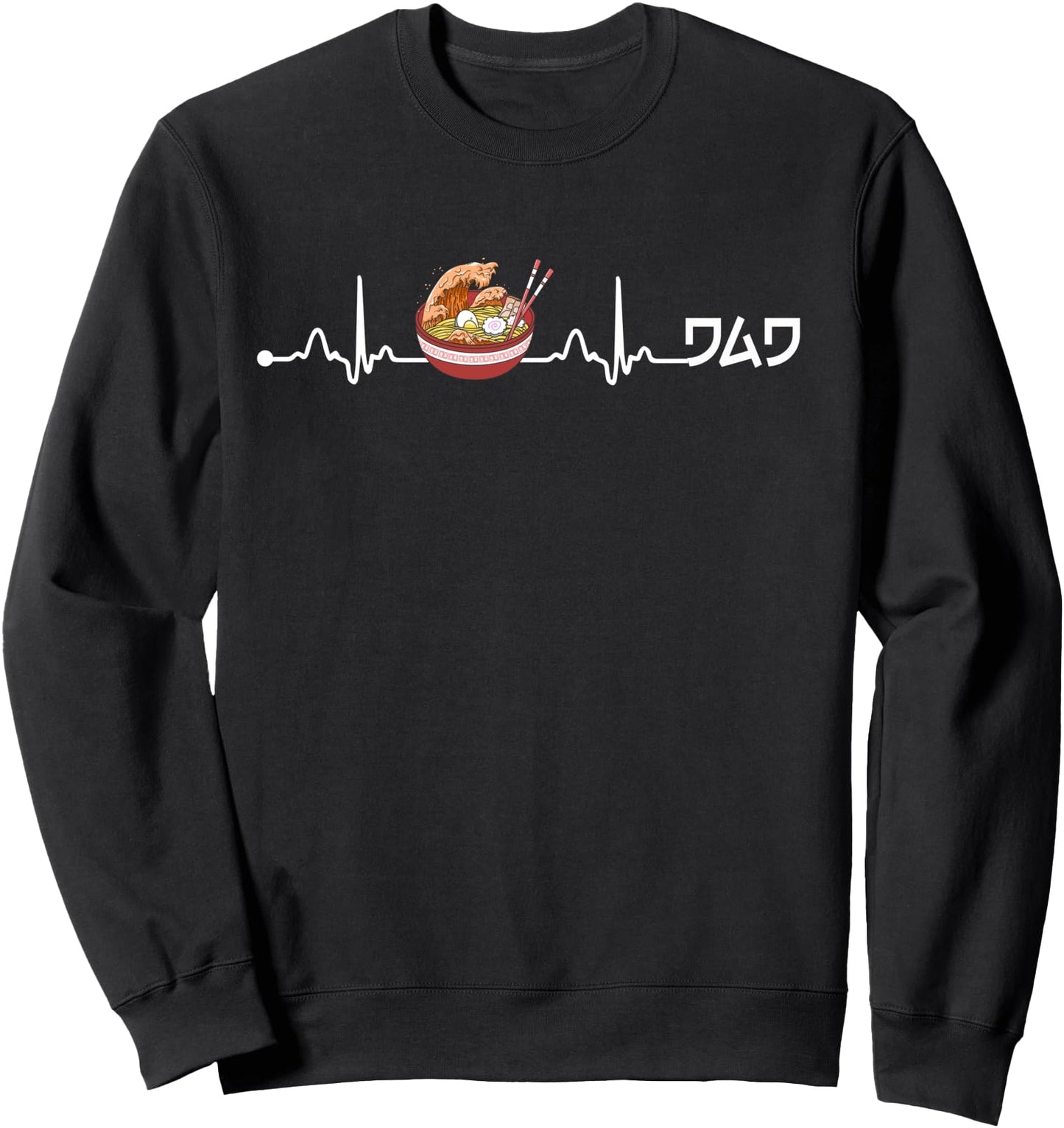 Great Wave Golden Ramen Dad Hot Kawaii Japanese Foodie Sweatshirt