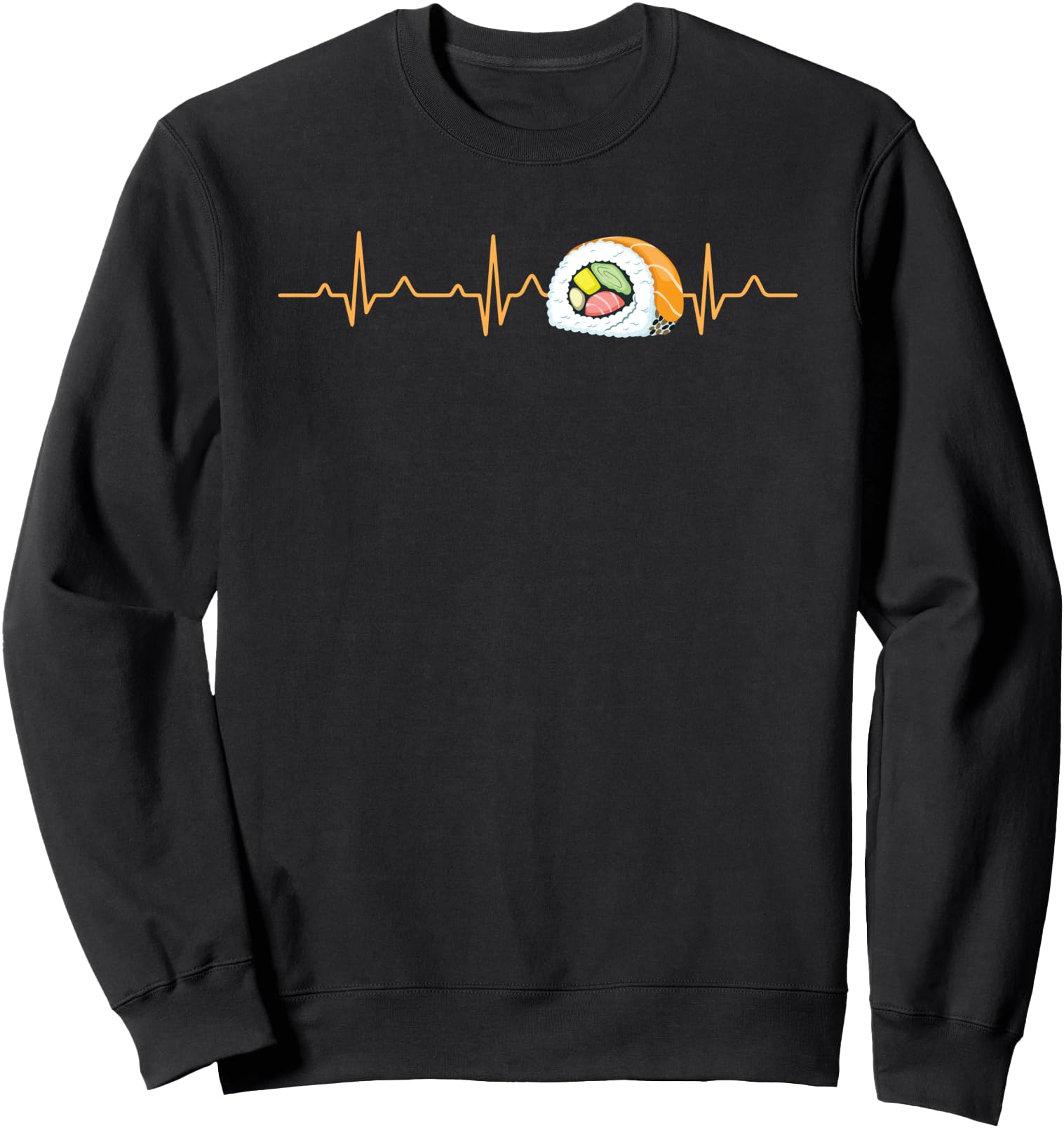 Sushi Lover Gift Heartbeat Design for Japanese Food Lovers Sweatshirt