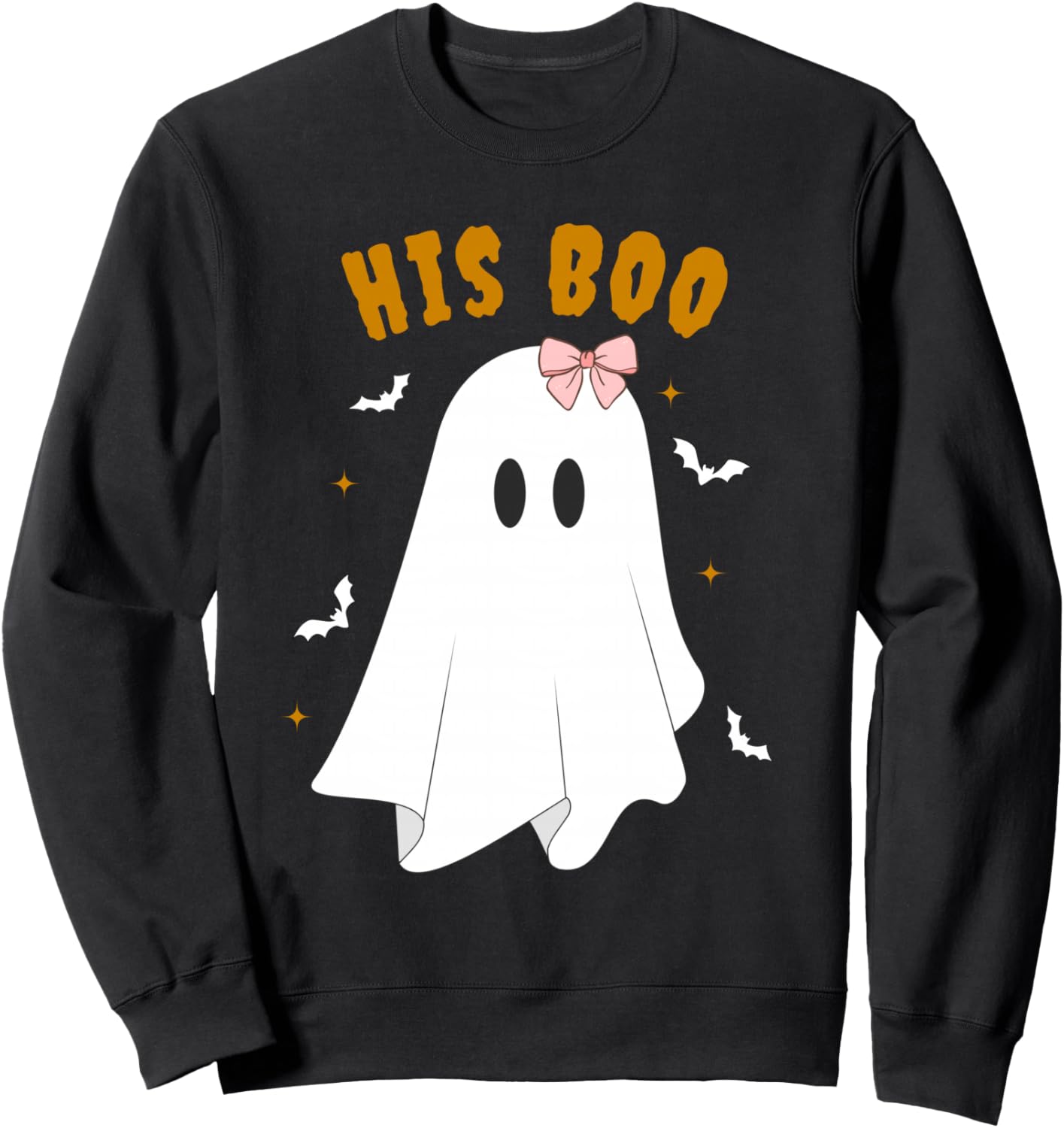 Her Boo & His Boo Funny Matching Halloween Pajama Couples Sweatshirt