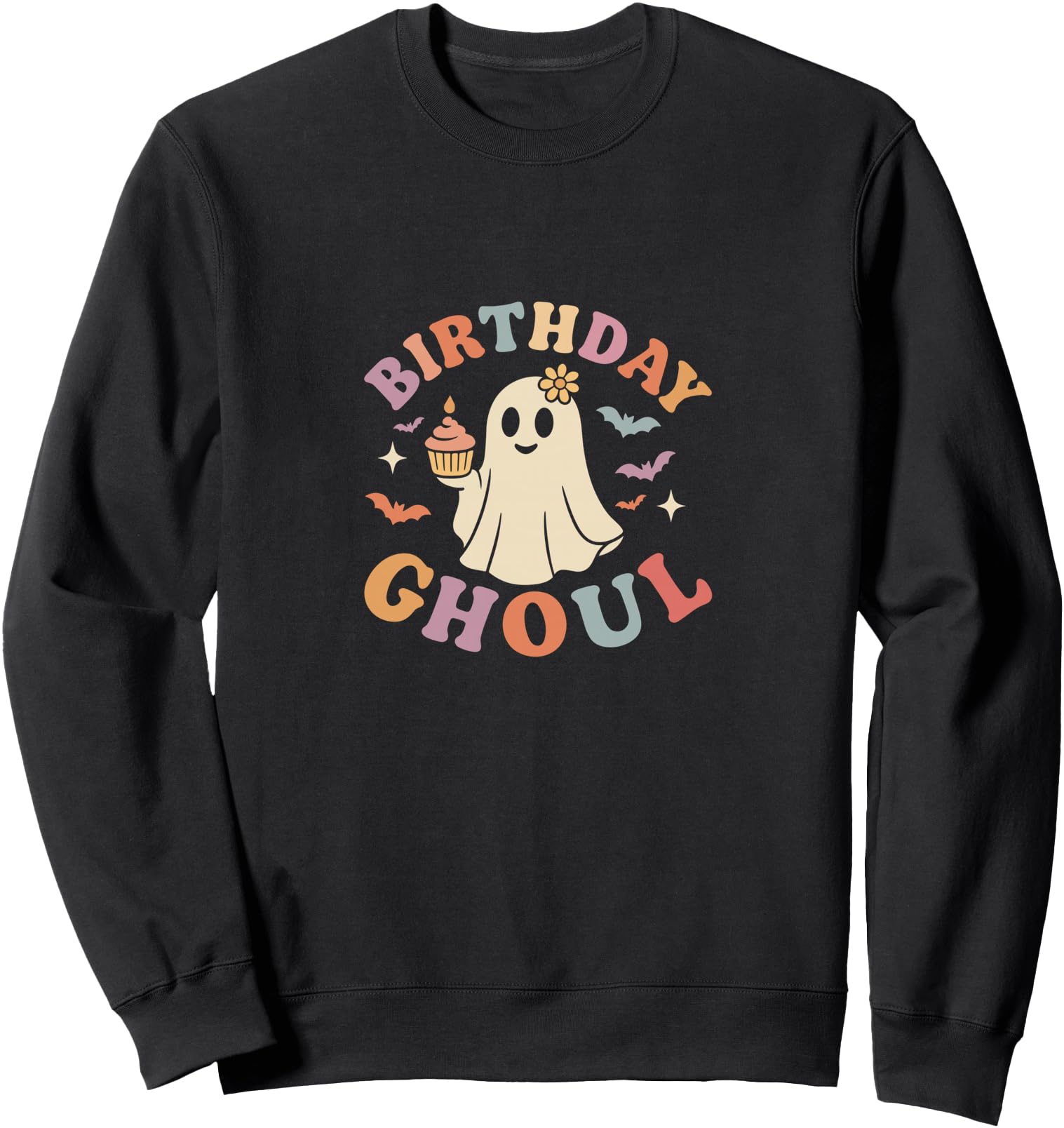 Birthday Ghoul Funny Halloween Ghost Cake Party Sweatshirt
