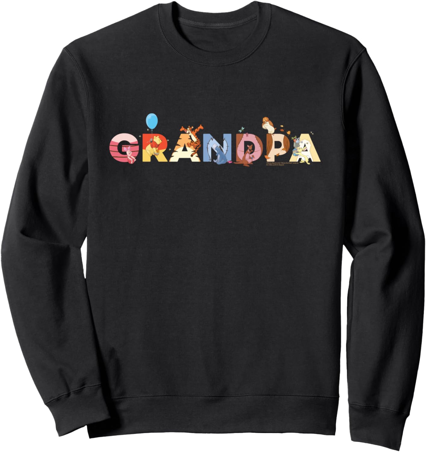 Disney Winnie the Pooh & Friends Grandpa Gift Family Trip Sweatshirt