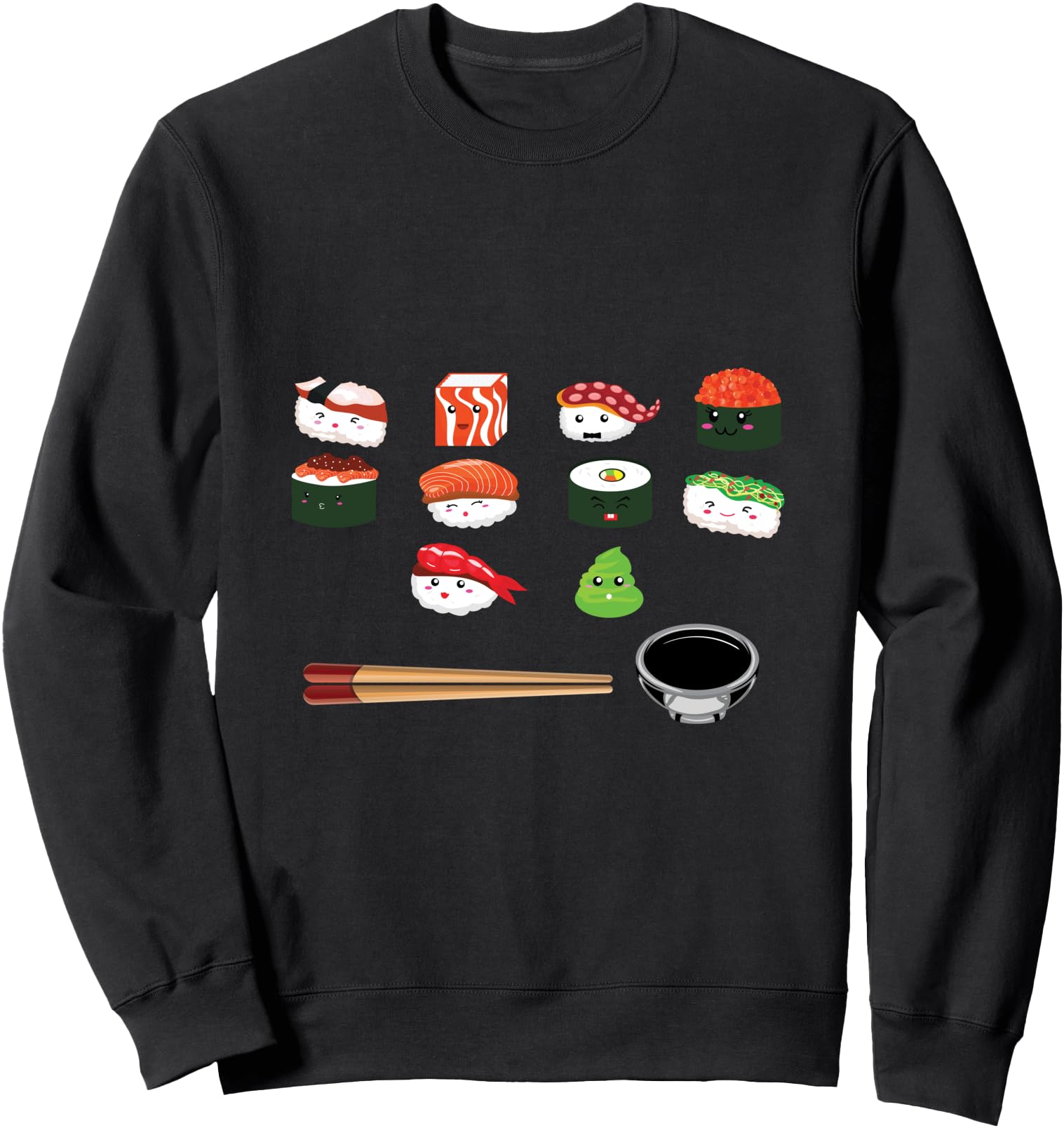 Kawaii Sushi Hokusai Japanese Food Tshirt Sweatshirt
