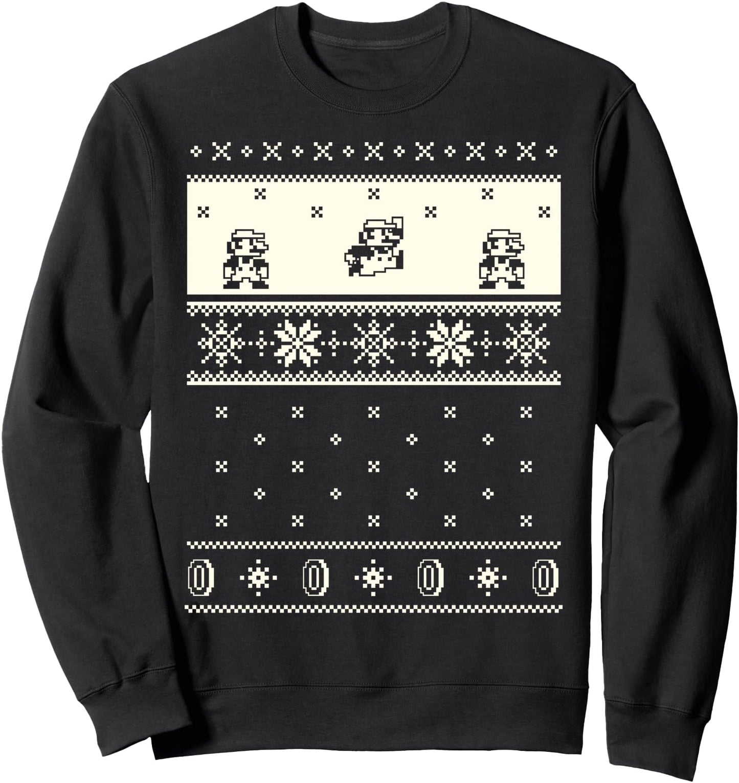 Nintendo Super Mario Christmas Cream Pattern Sweatshirt Sweatshirt