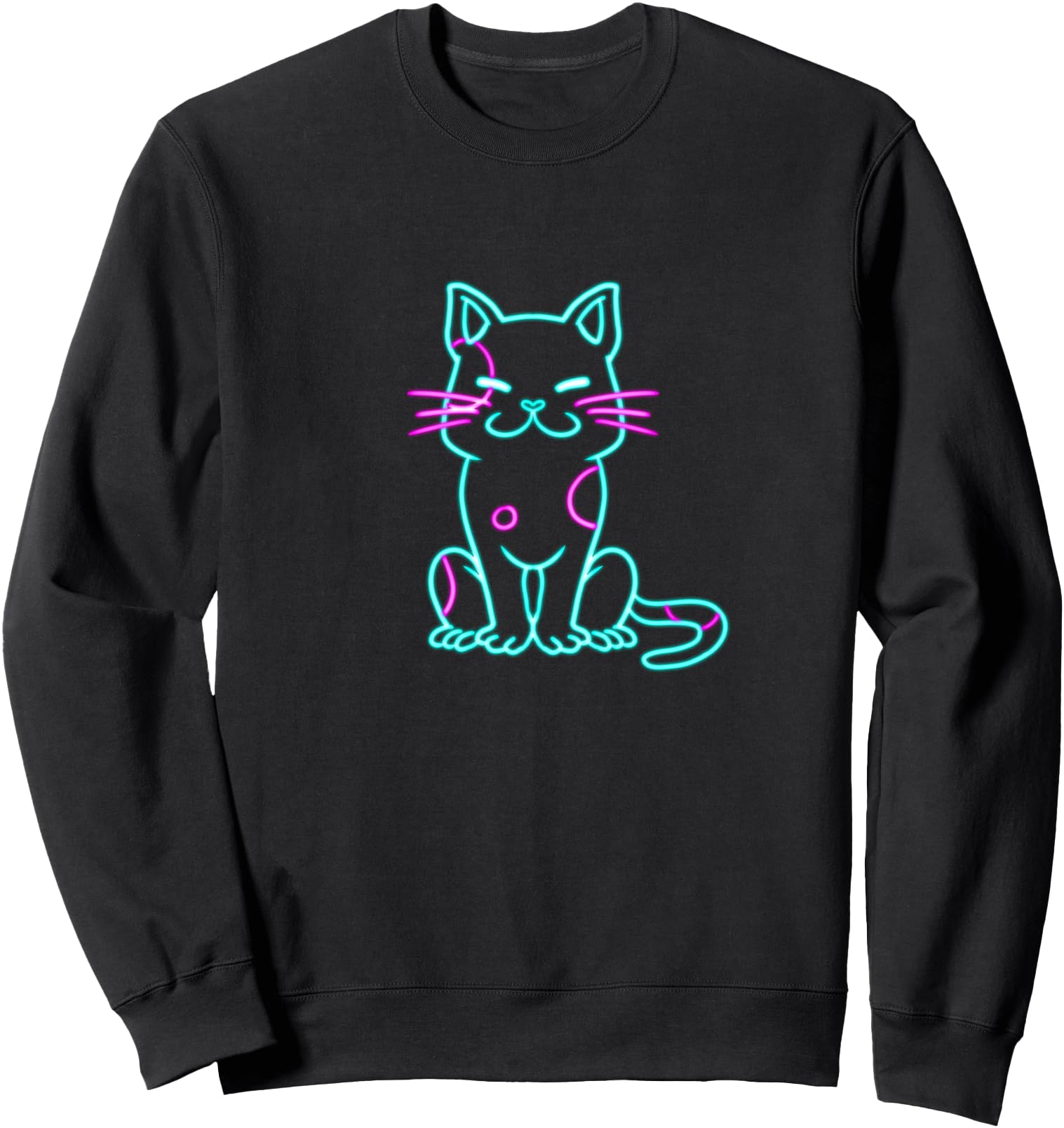 Sweet Cat Vaporwave Synthwave Japanese Anime Kawaii Japan Sweatshirt