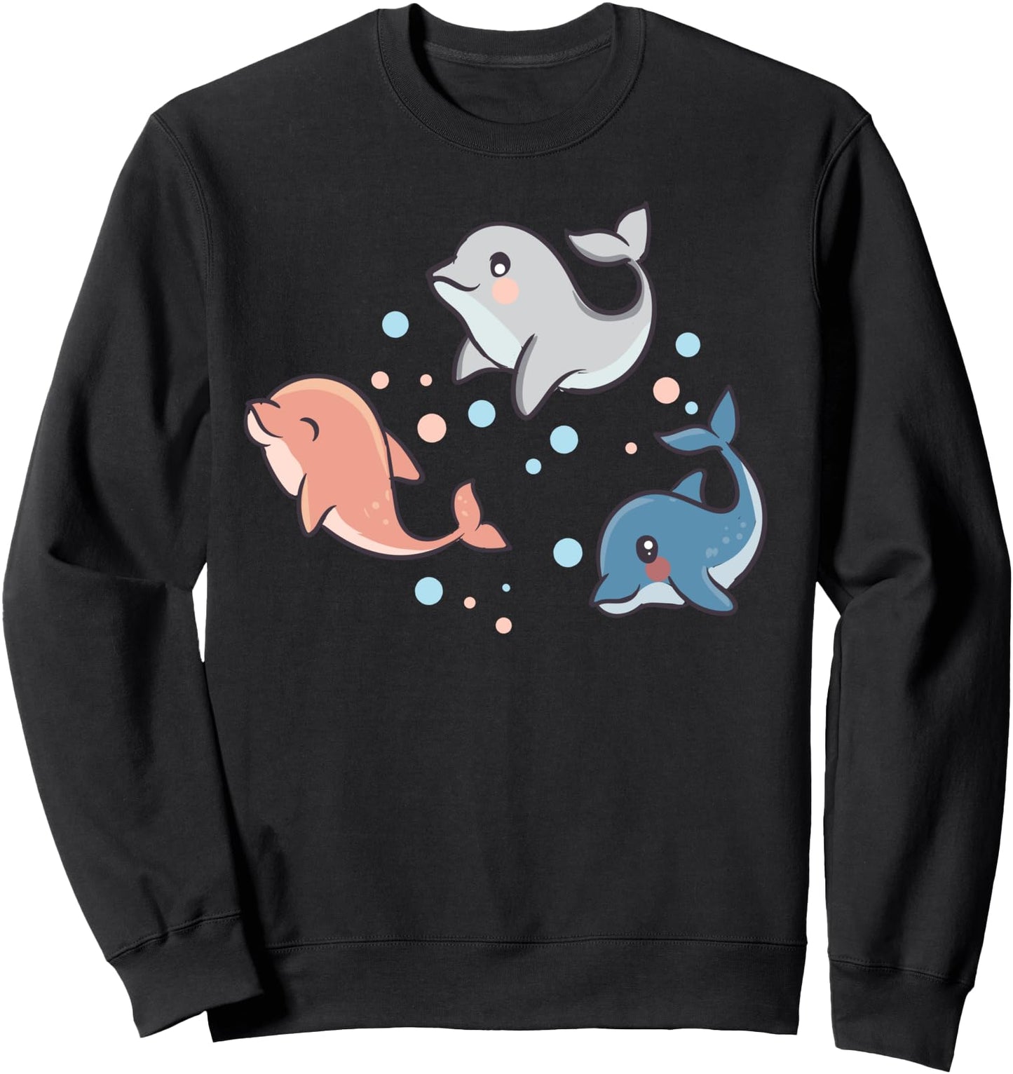 Cute Kawaii Anime - Dolphins - Aesthetic Japanese Sweatshirt
