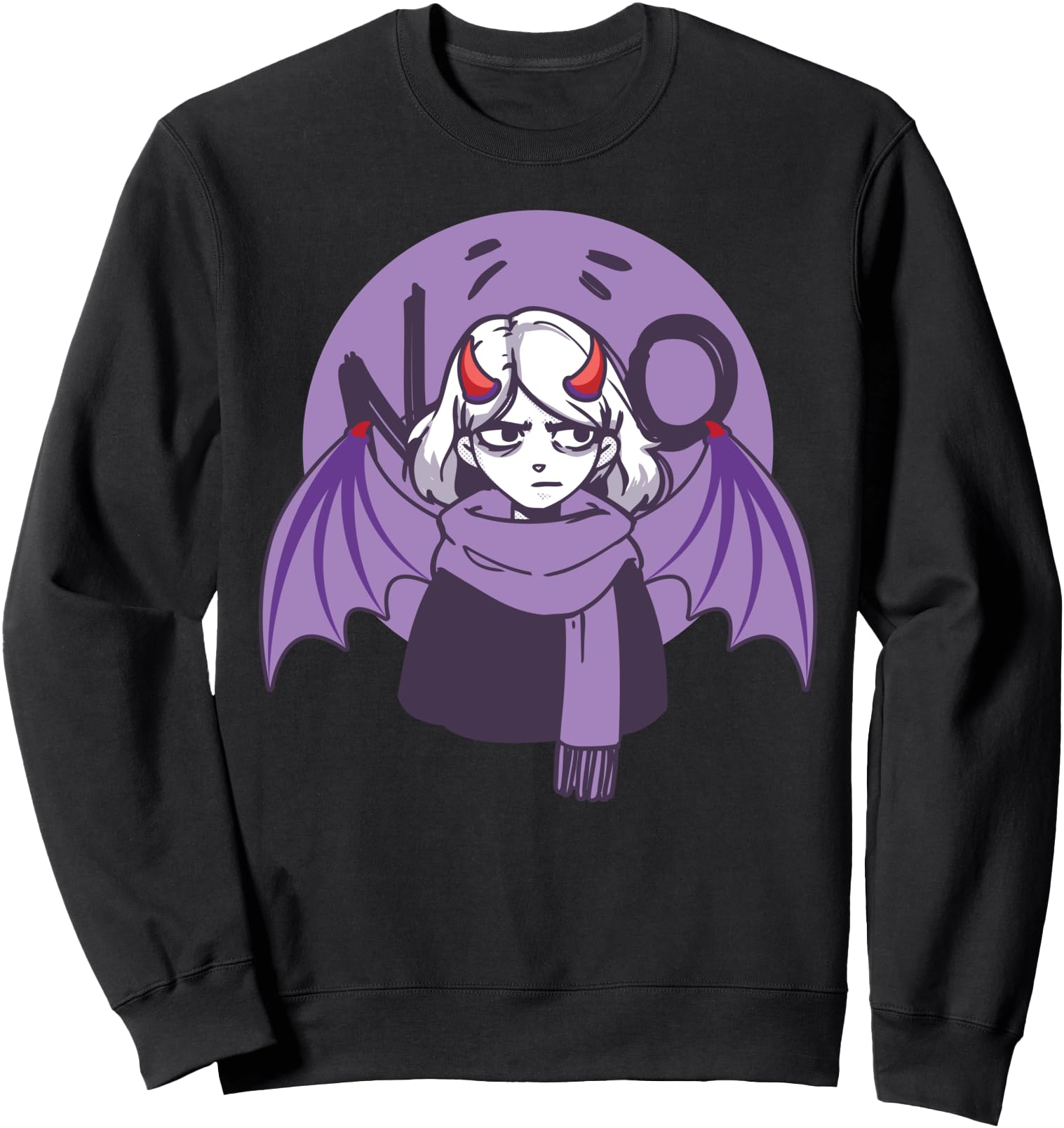 Anime Girl - Devil Wing - Japanese Aesthetics - Otaku Sweatshirt