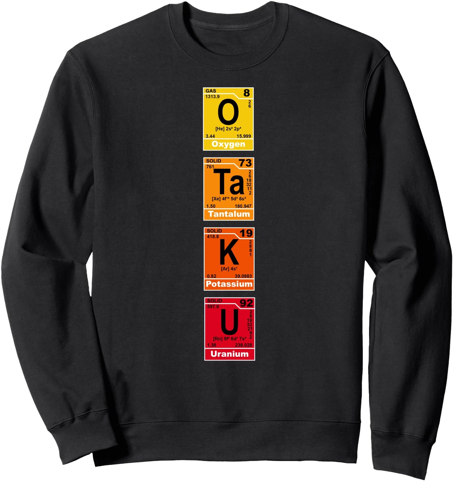 Anime Otaku Periodic Table - Cute Manga Japanese Anime Otaku Sweatshirt