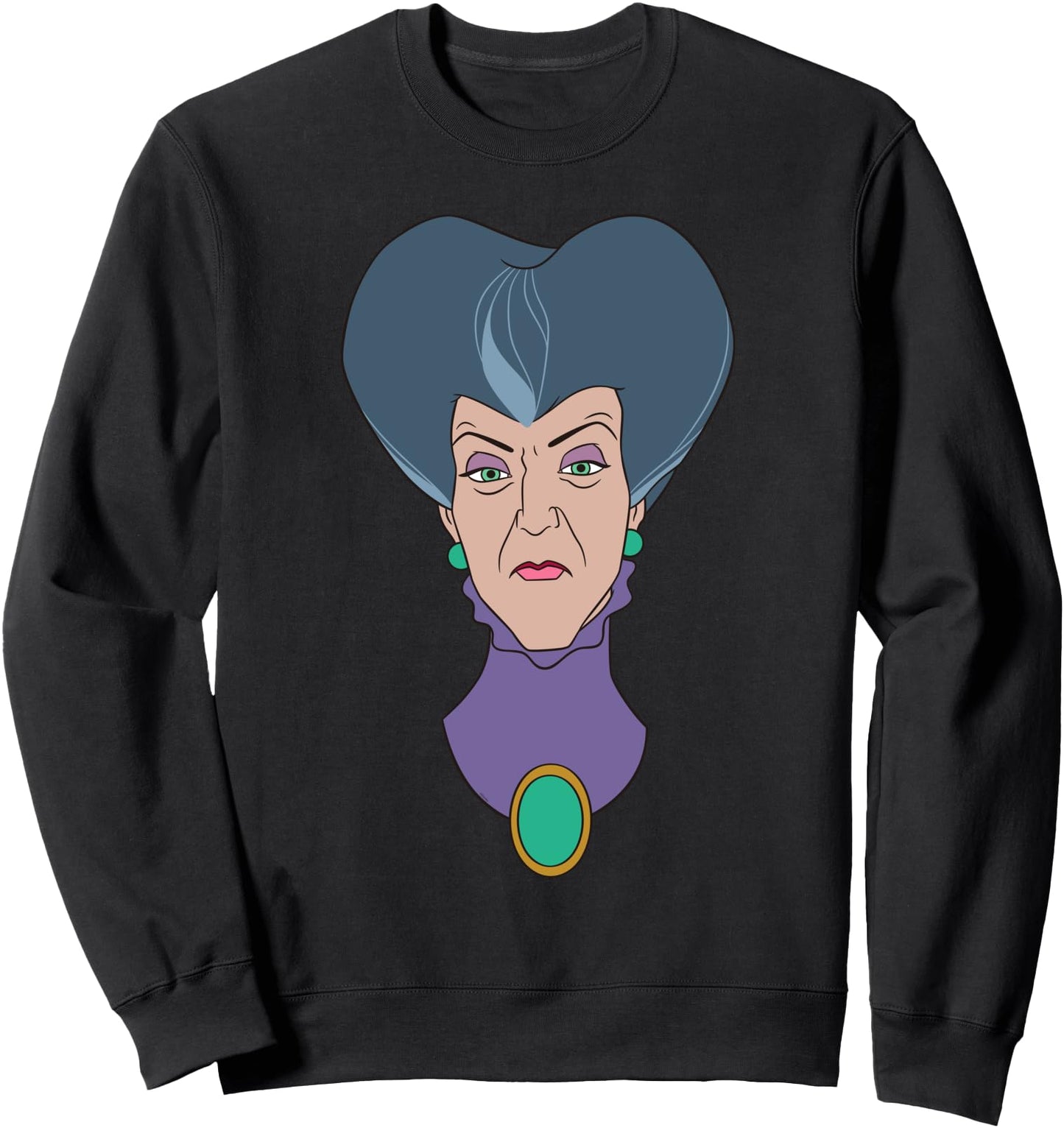 Disney Villains Lady Tremaine Cinderella Big Face Costume Sweatshirt