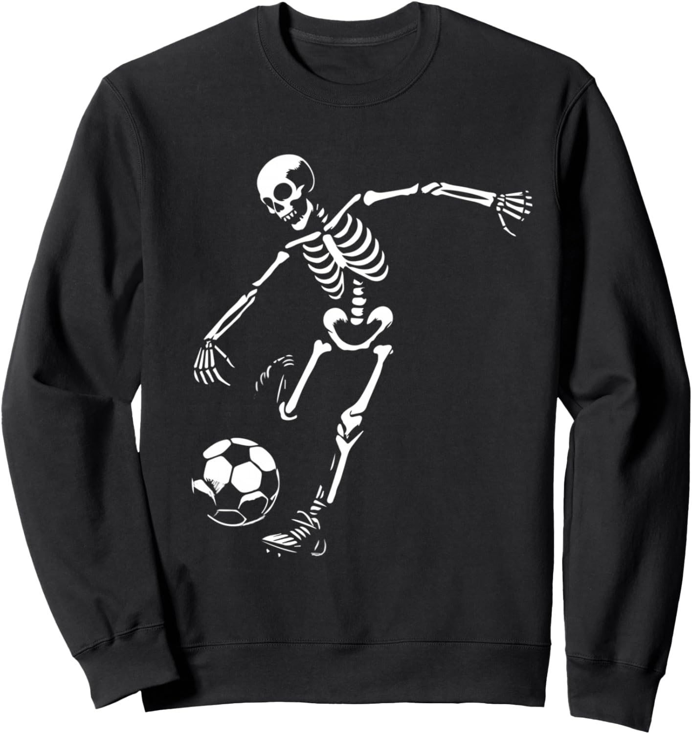 Funny Skeleton Playing Soccer, Halloween Soccer Boys Girls Sweatshirt