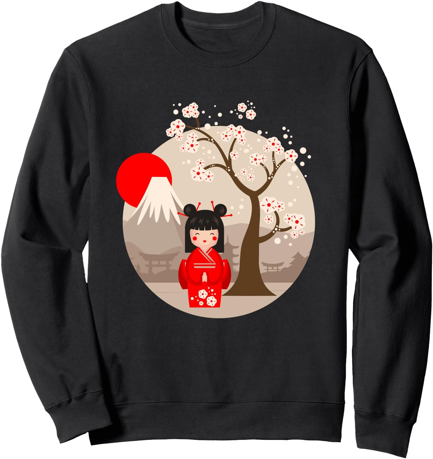 Kokeshi - Japanese Doll Sweatshirt