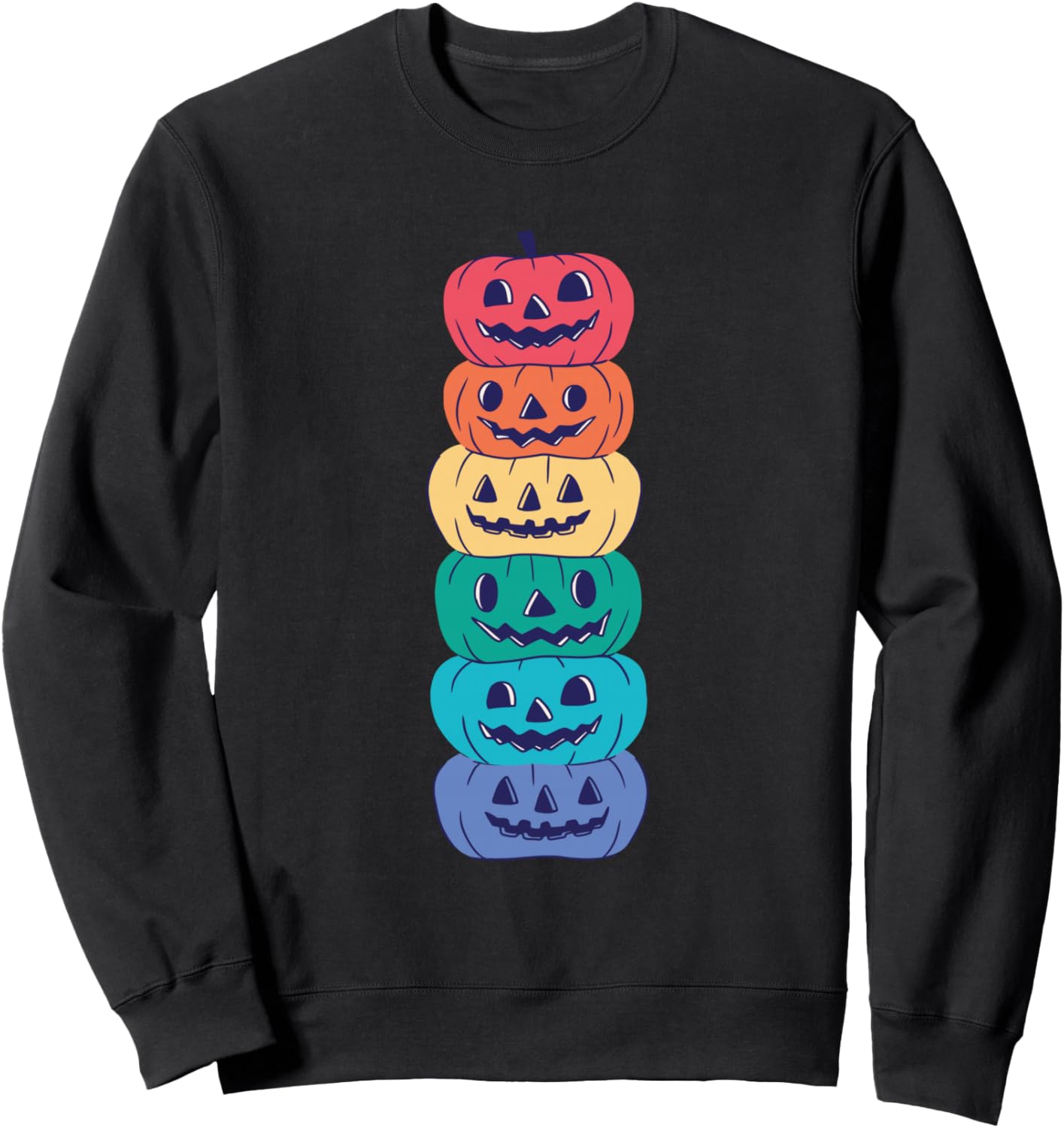 Rainbow Flag Gay Pride Lgbtq Halloween Pumpkin Sweatshirt