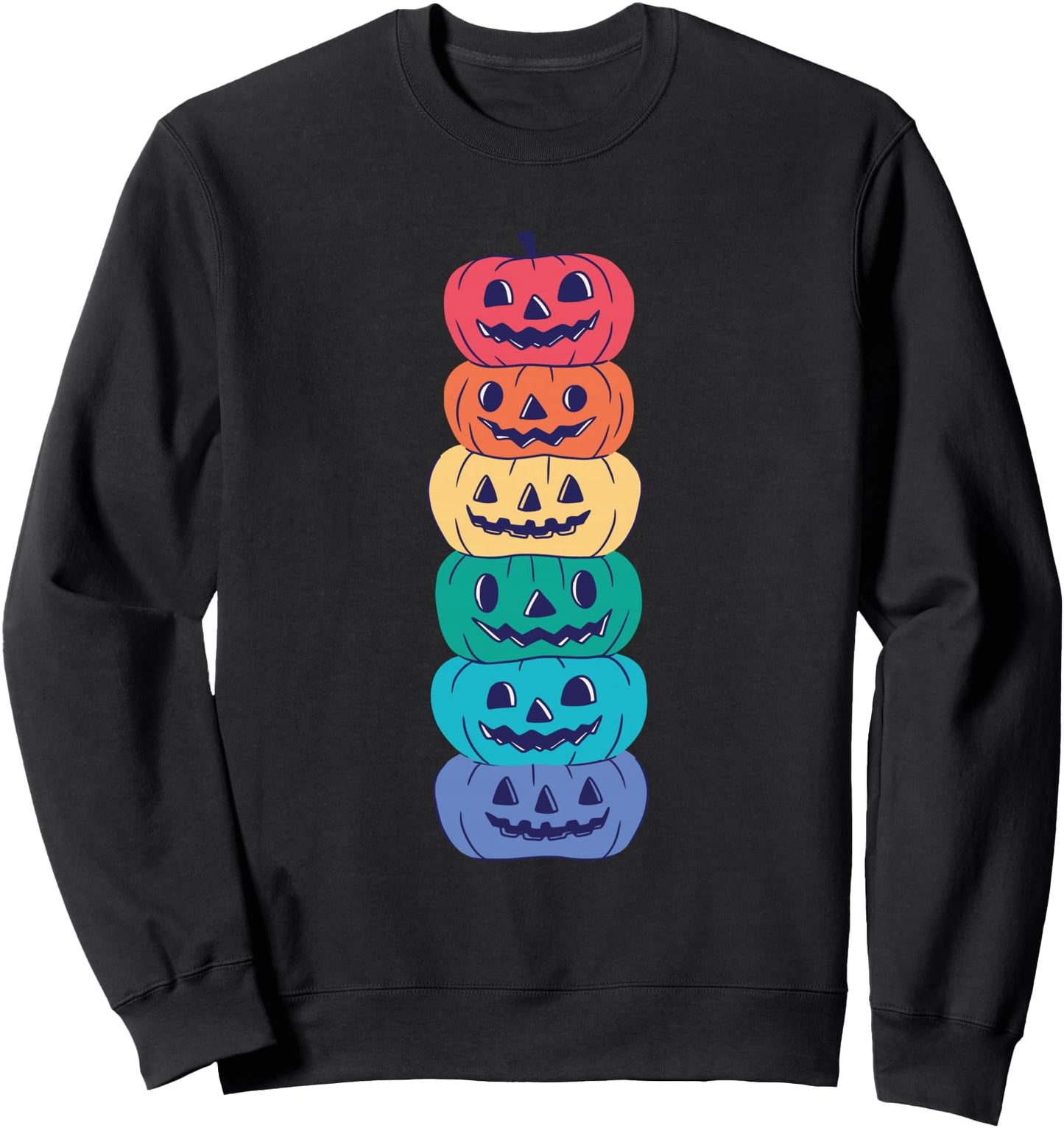 Rainbow Flag Gay Pride Lgbtq Halloween Pumpkin Sweatshirt