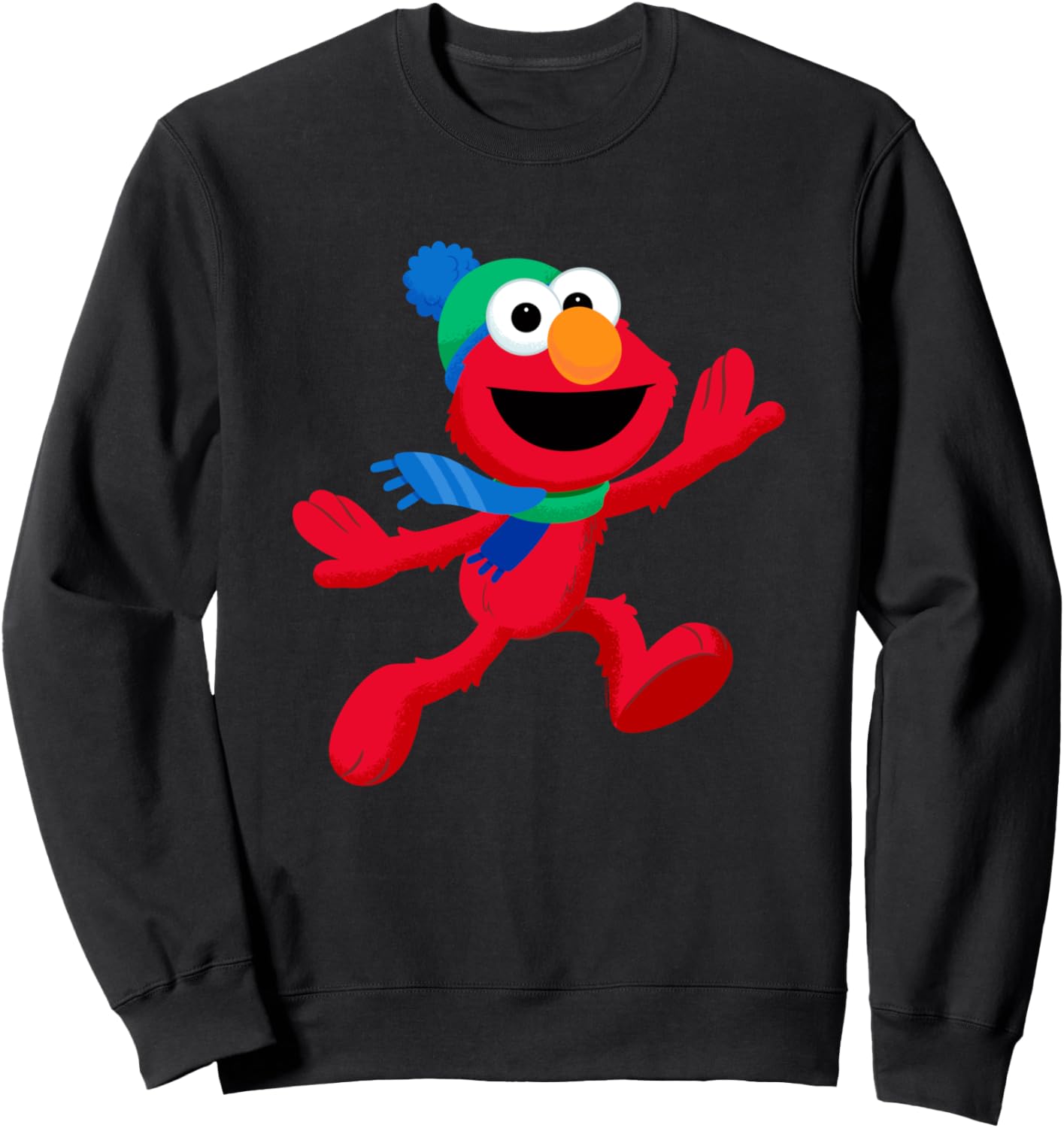 Sesame Street Furry Friends Forever! Elmo\u2019s Winter Run Sweatshirt