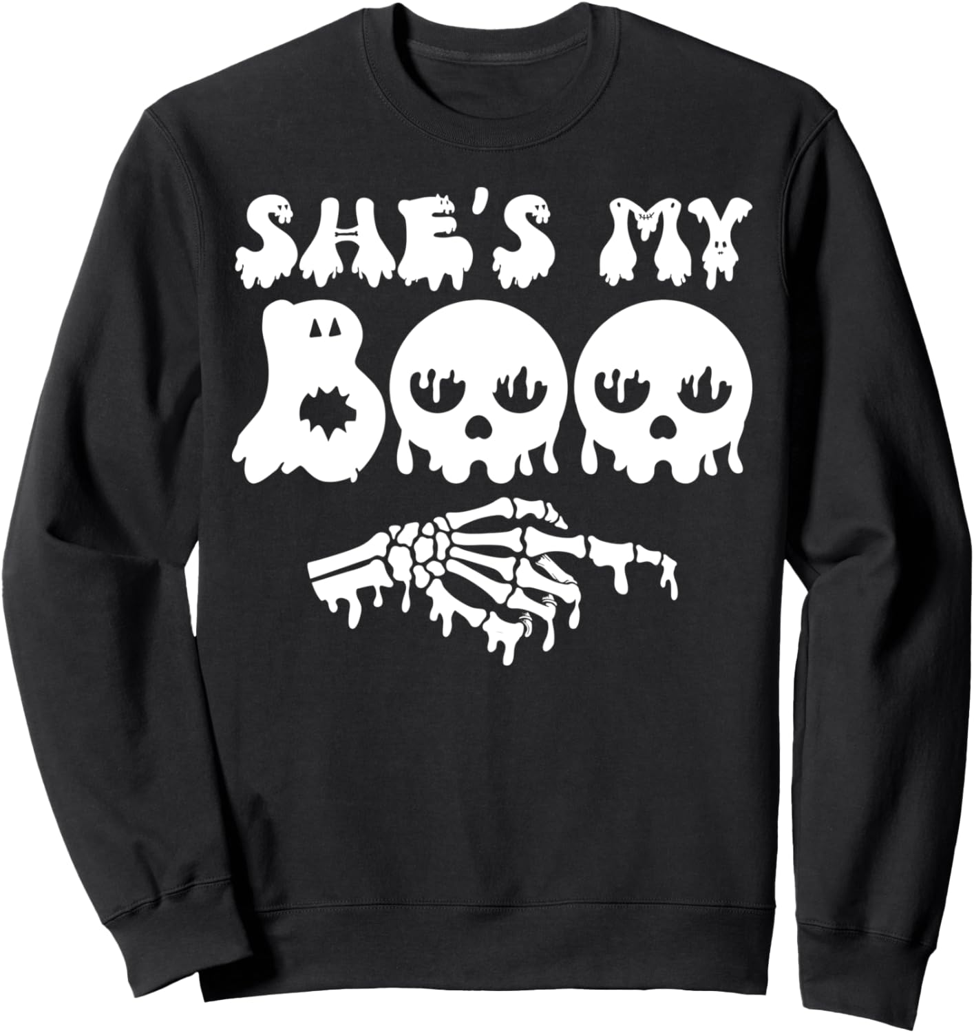 She's My Boo - Funny Halloween Sweatshirt