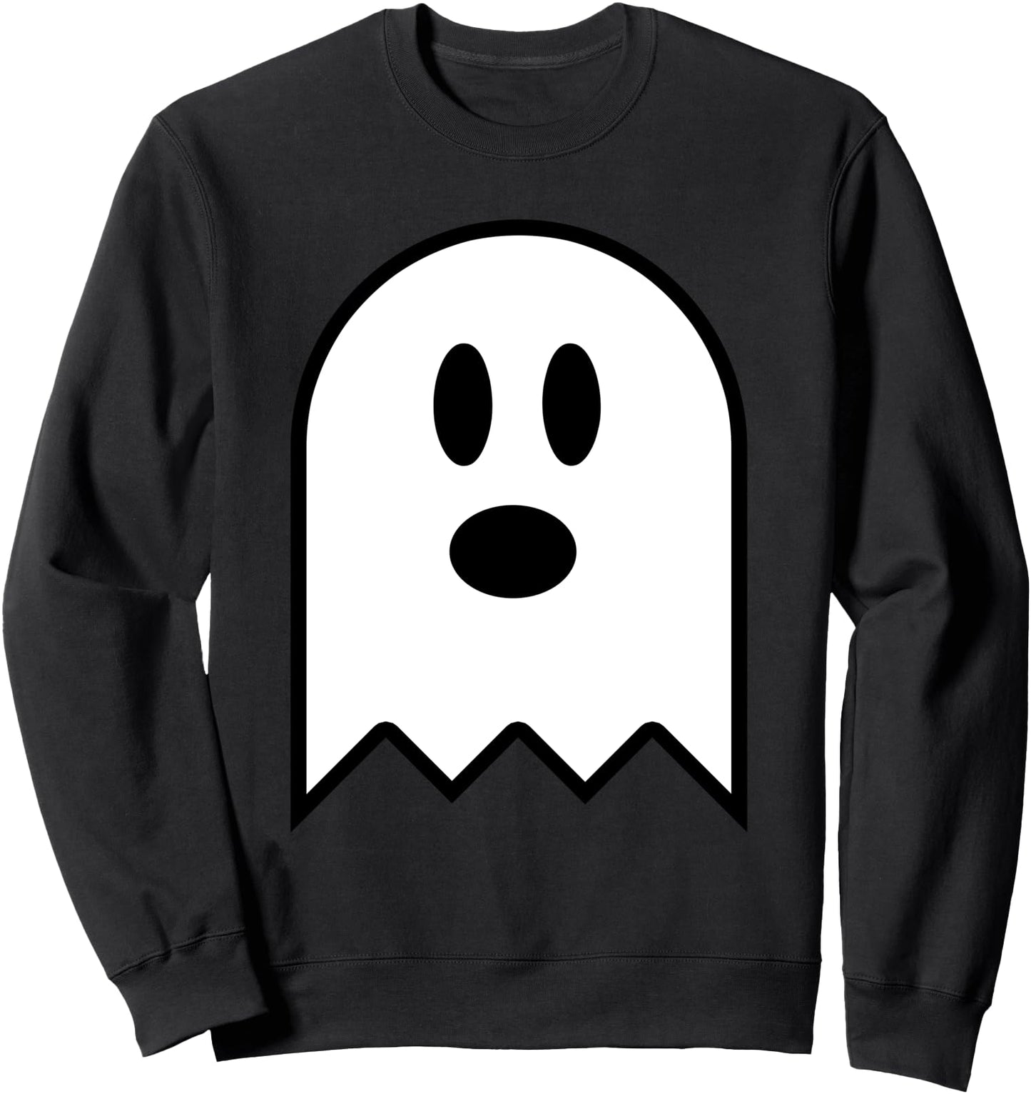 Ghost Halloween 90s Retro Old Skool Smile Face Group Costume Sweatshirt