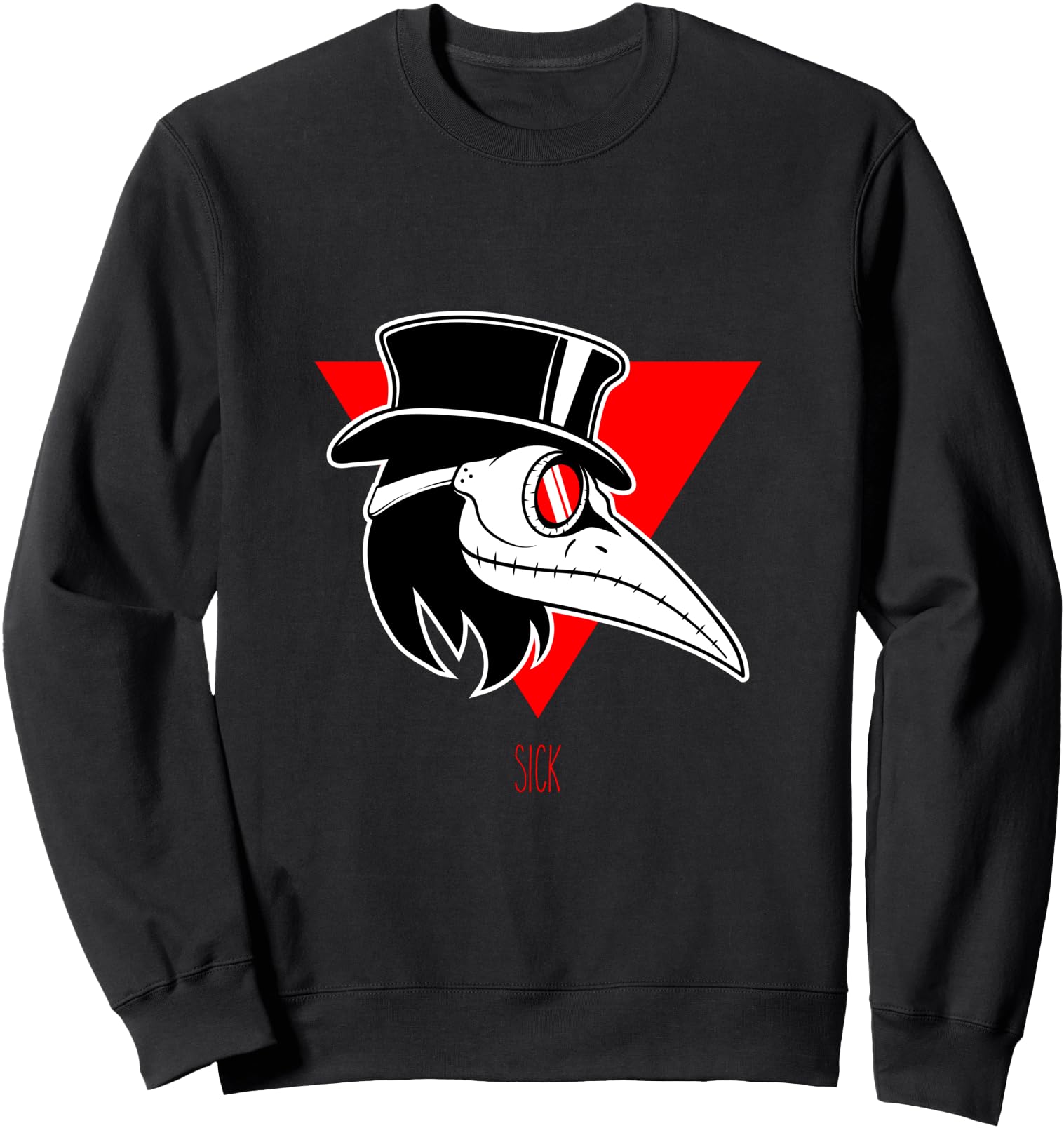 Plague Doctor Sweatshirt Minimalist japanese Sick