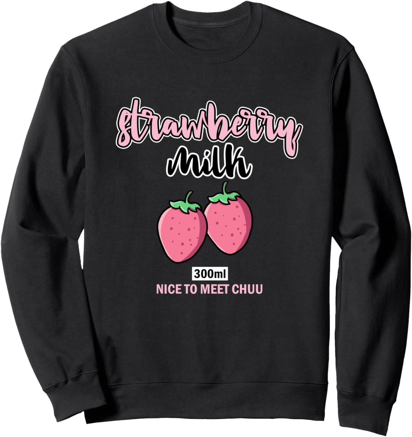 Strawberry Milk Otaku Harajuku Fashion in Pastel Anime Sweatshirt