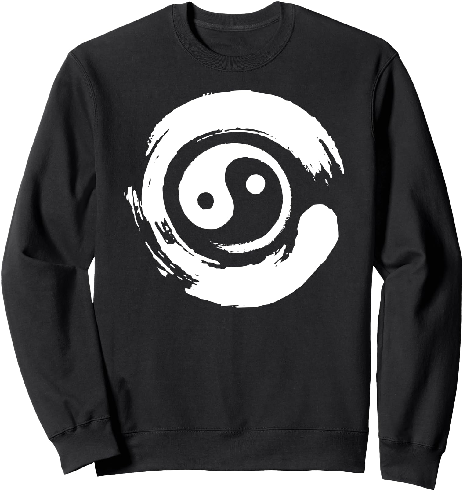 Yin Yang Symbol in Enso Circle Japanese Zen Gift Sweatshirt
