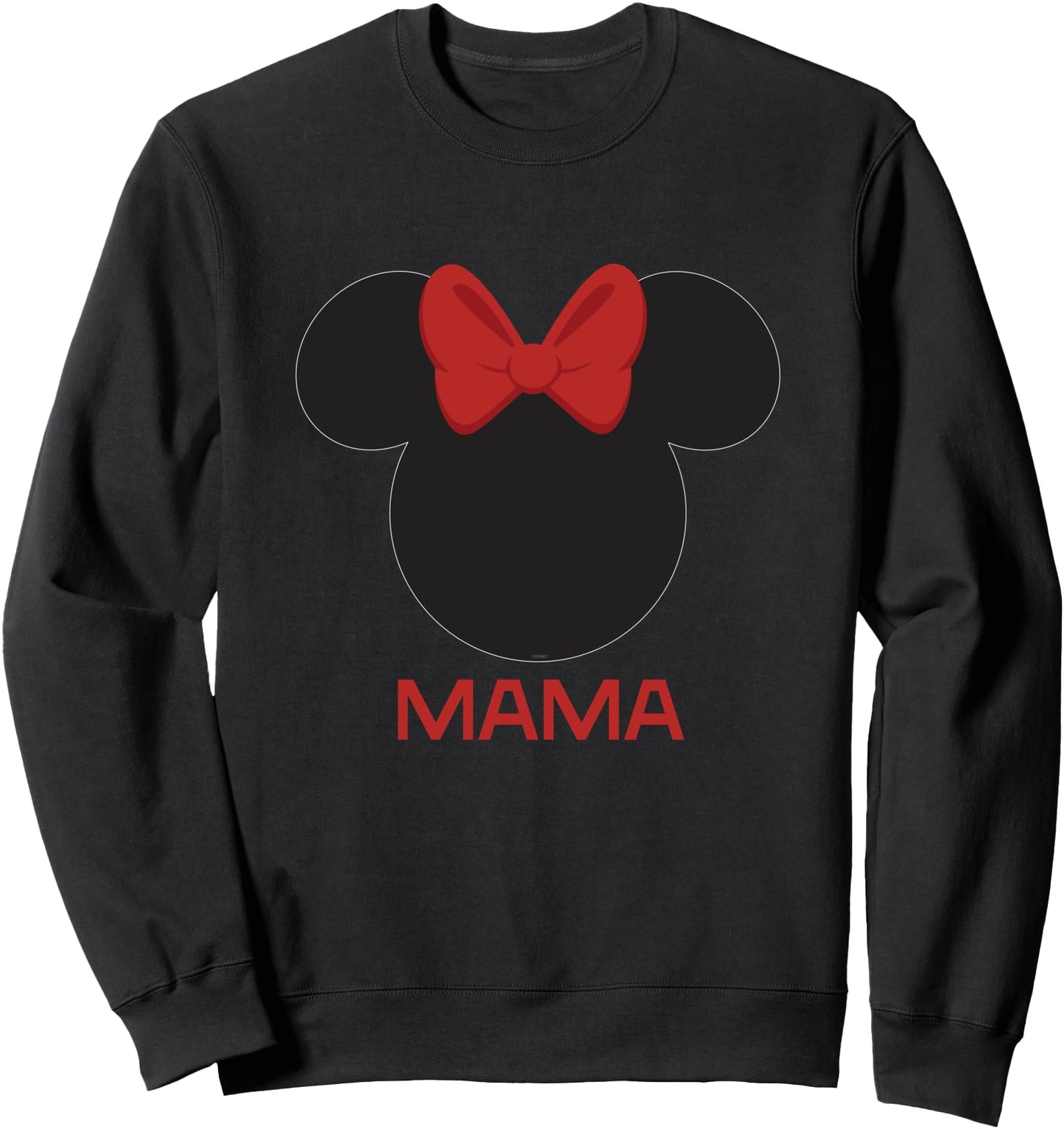 Disney Minnie Mouse Mama Mom Red Bow Family Mother's Day Sweatshirt