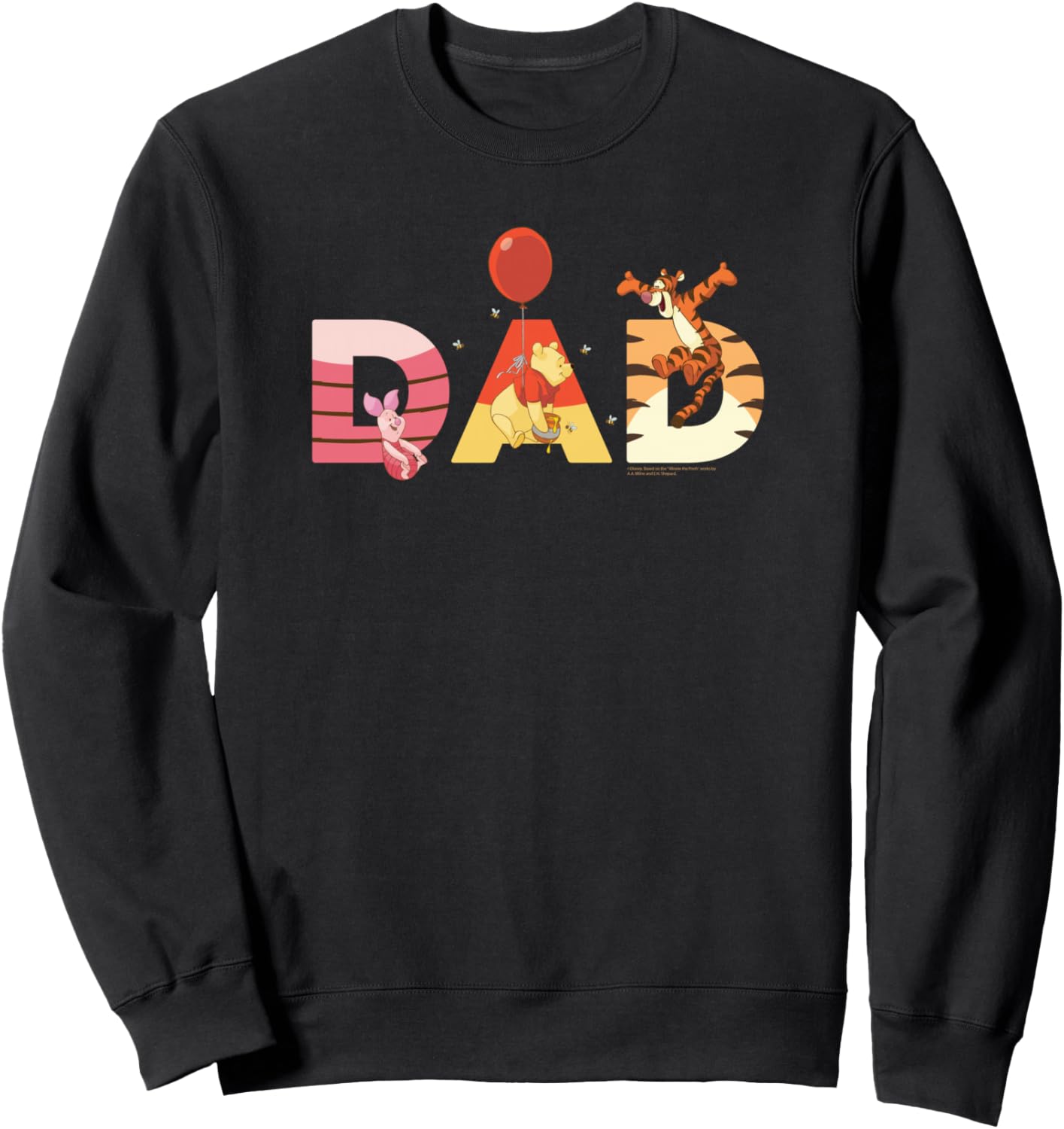 Disney Winnie the Pooh and Friends Dad Father's Day Birthday Sweatshirt
