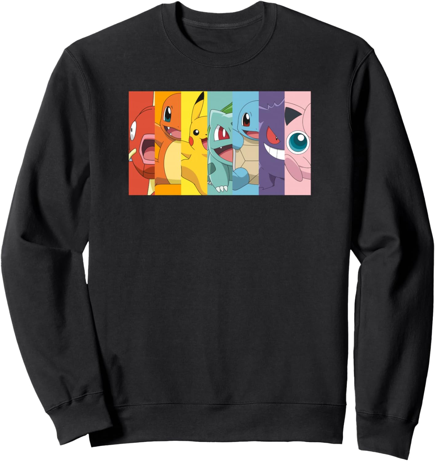 Pokémon Group Shot Poke Portrait Rainbow Sweatshirt