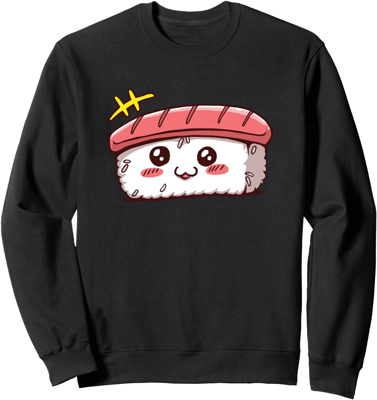 Happy Sushi Nigiri Roll Asian Japanese Food Kawaii Anime Sweatshirt