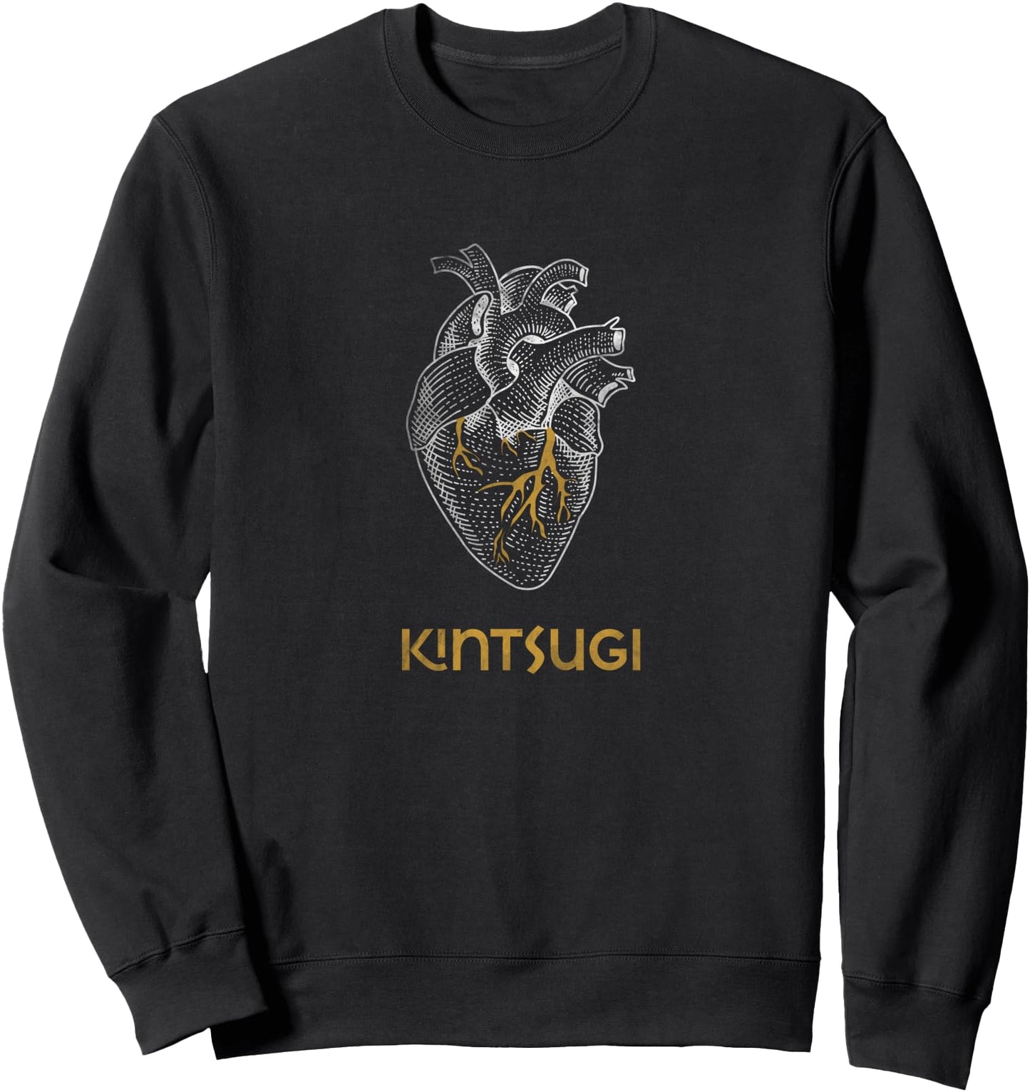 Kintsugi Japanese Pottery Repair Heart Sweatshirt