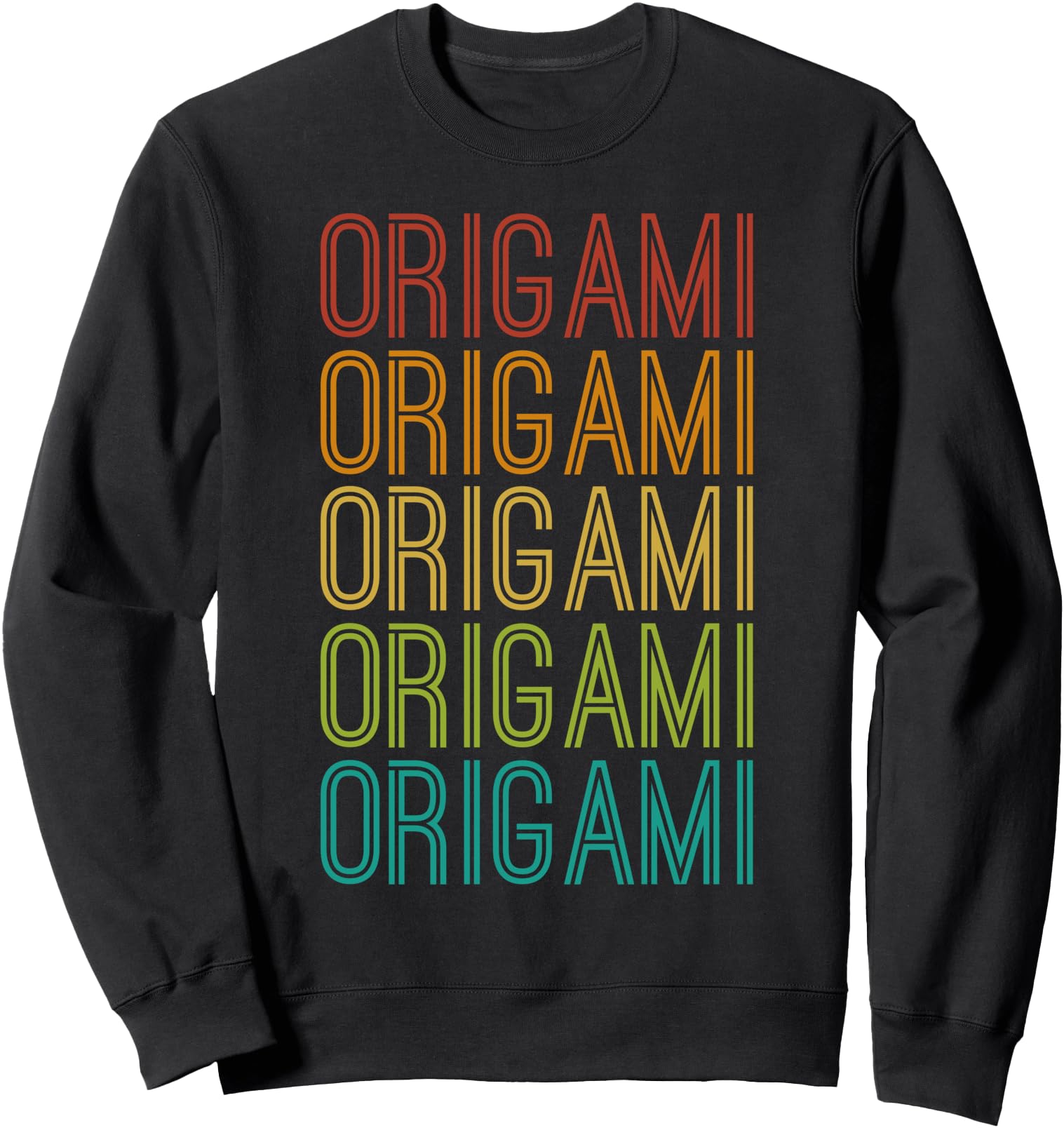 Cool Vintage Retro Japanese Paper Folding Origami Sweatshirt
