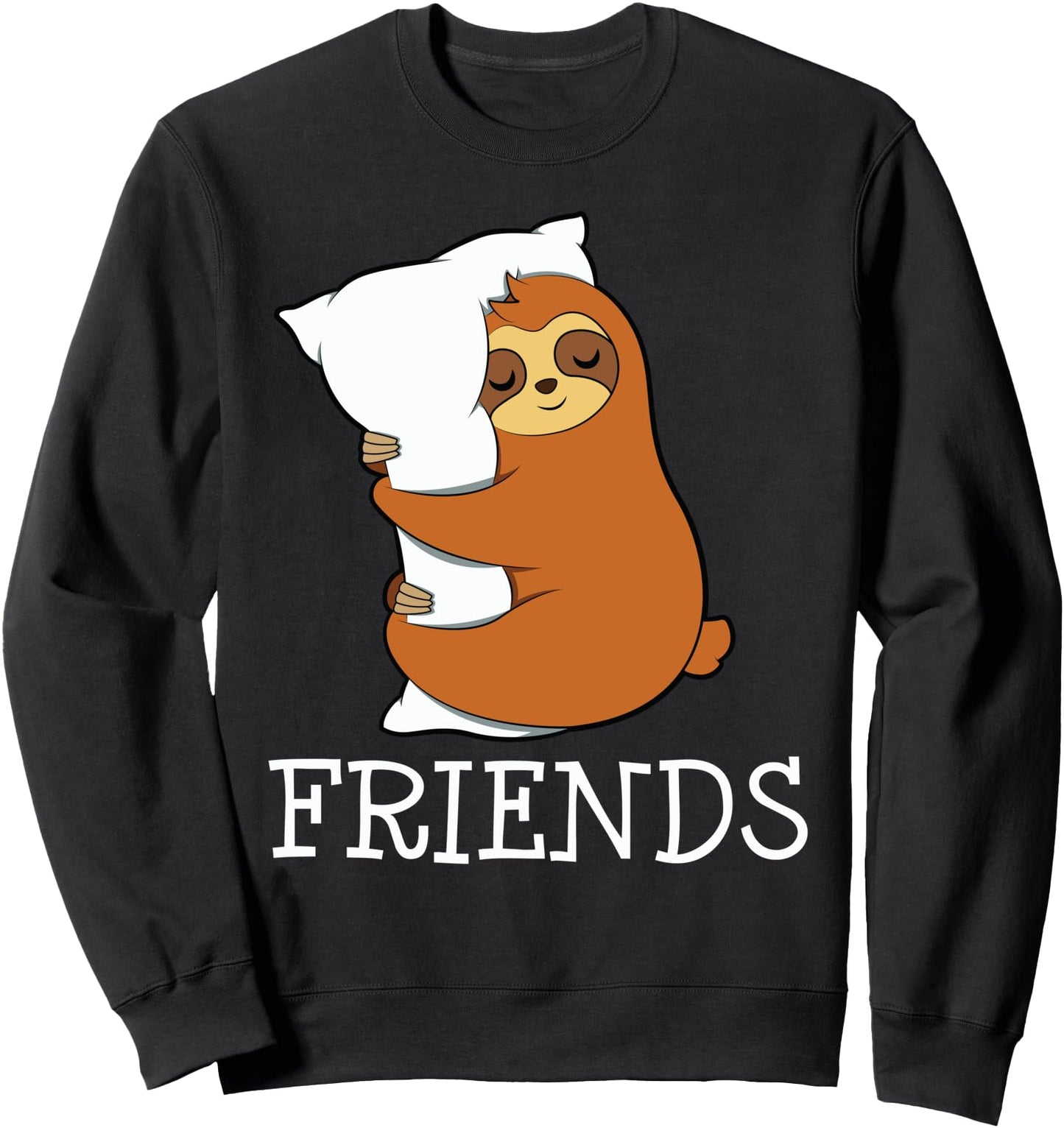 Sloth Pillow Friends Lazy Cute Kawaii Anime Japanese Sweatshirt