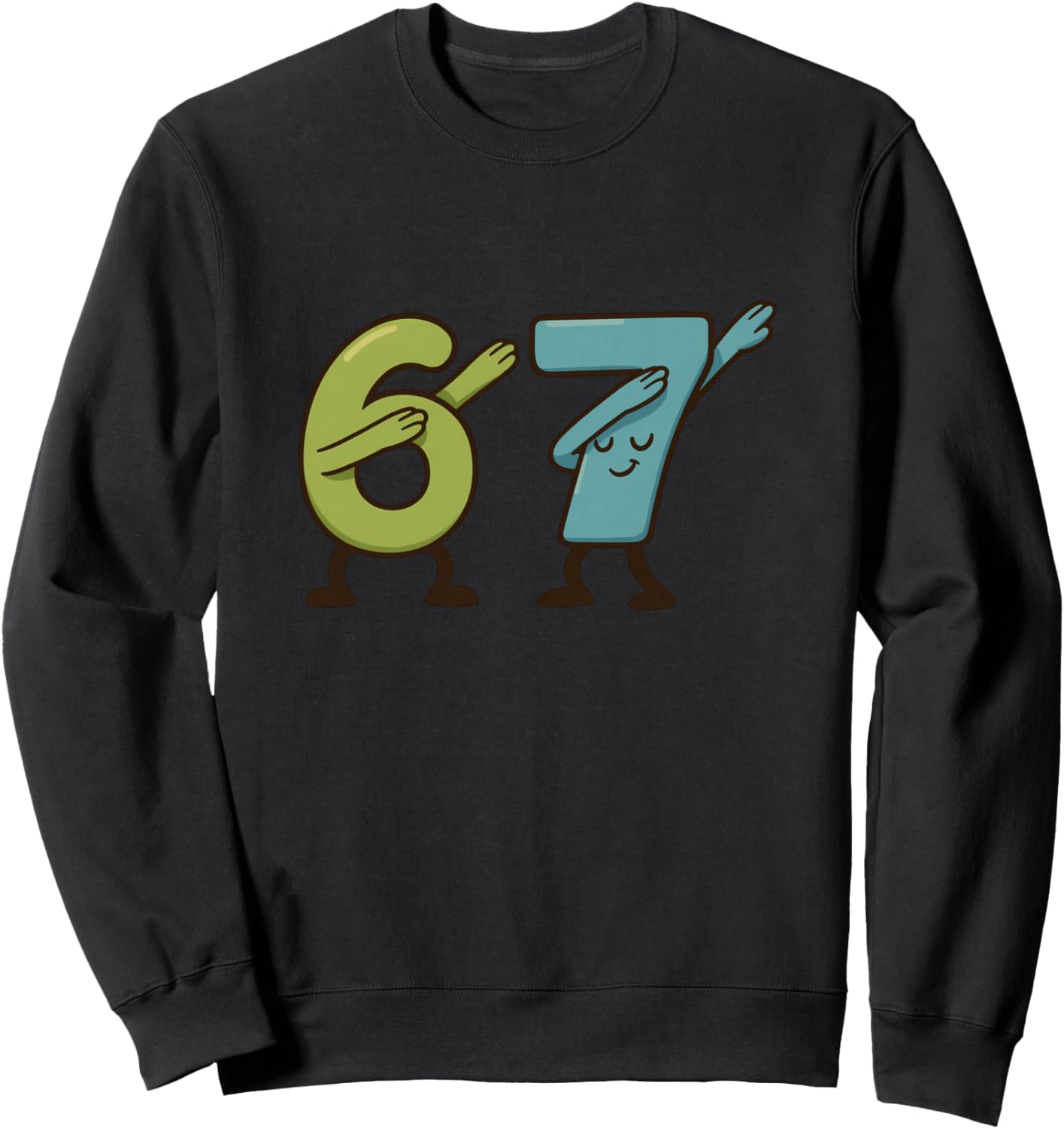 67 Six Seven Meme Dabbing Funny Kids Slang Sweatshirt