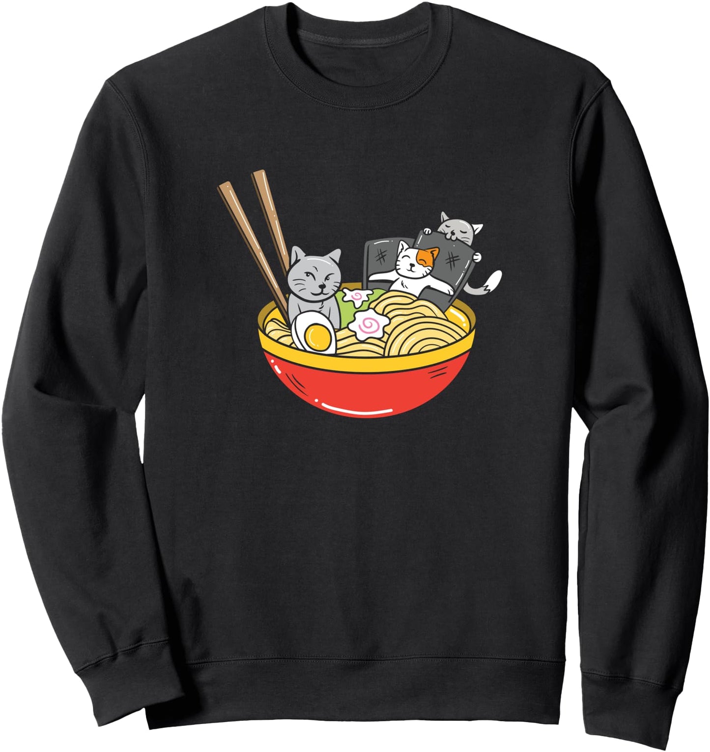 Anime Cat Japanese Ramen Noodles Gift Sweatshirt
