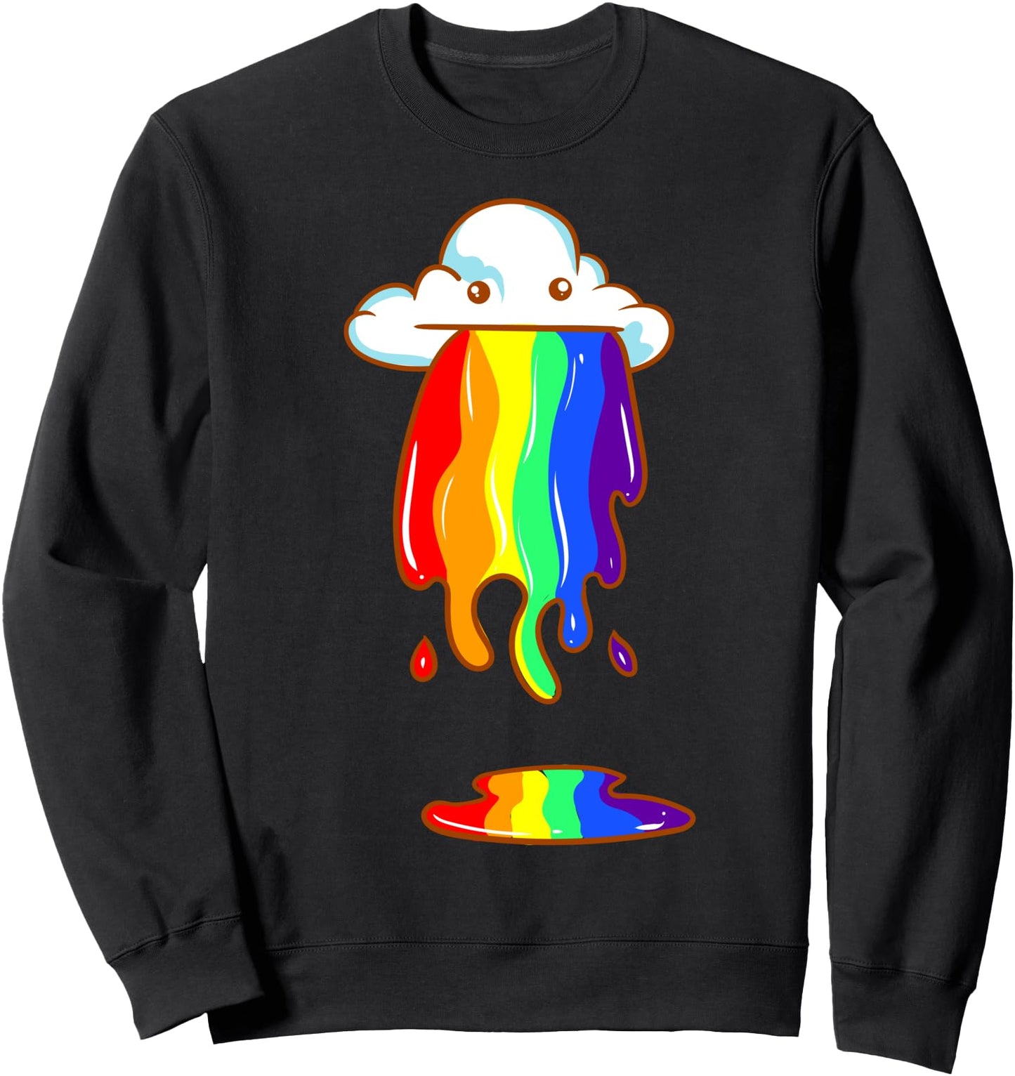 Cute Kawaii Anime - Puking Rainbow - Aesthetic Japanese Sweatshirt
