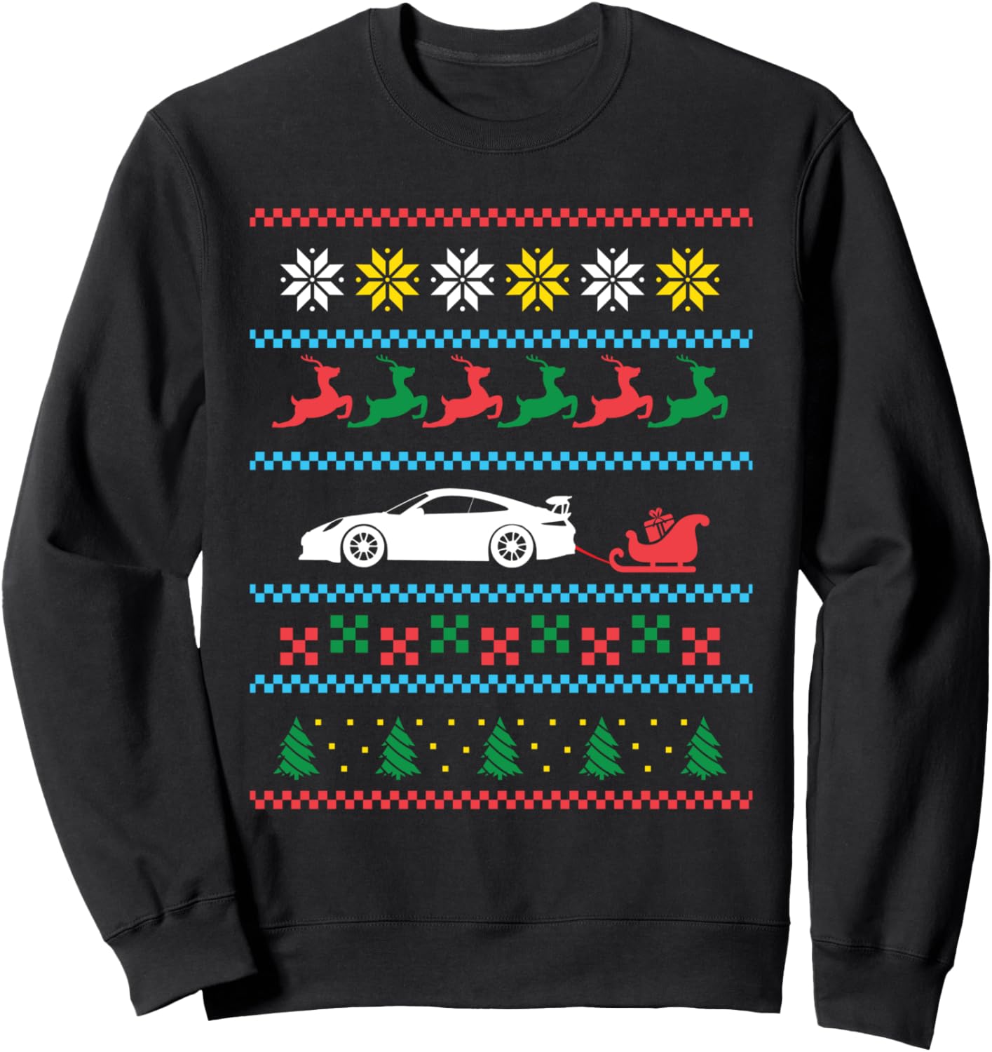 911 Macan Cayenne Christmas Sports Car Sweatshirt