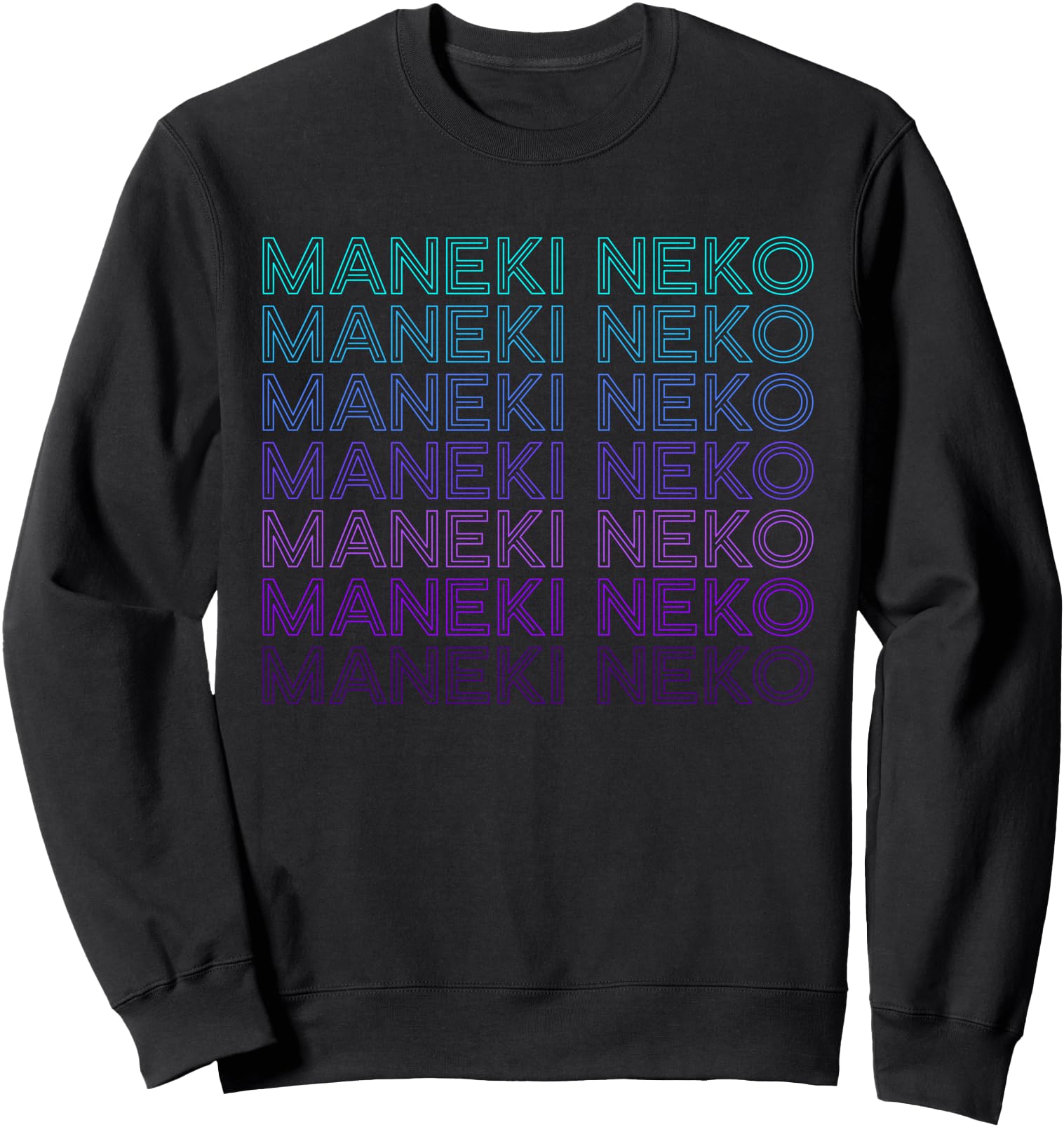 Maneki Neko Japanese Cat Lucky Retro Sweatshirt