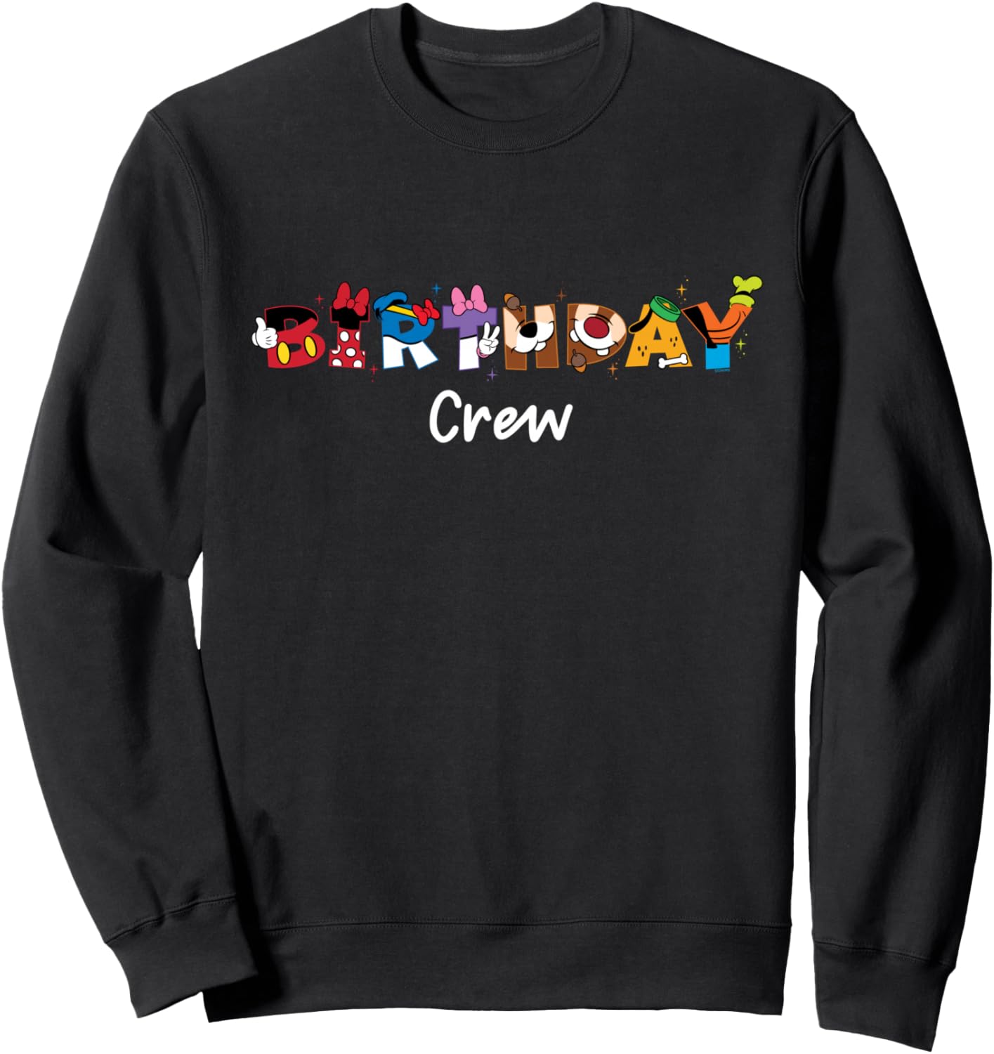 Disney Mickey Mouse and Friends Birthday Crew Party Squad Sweatshirt