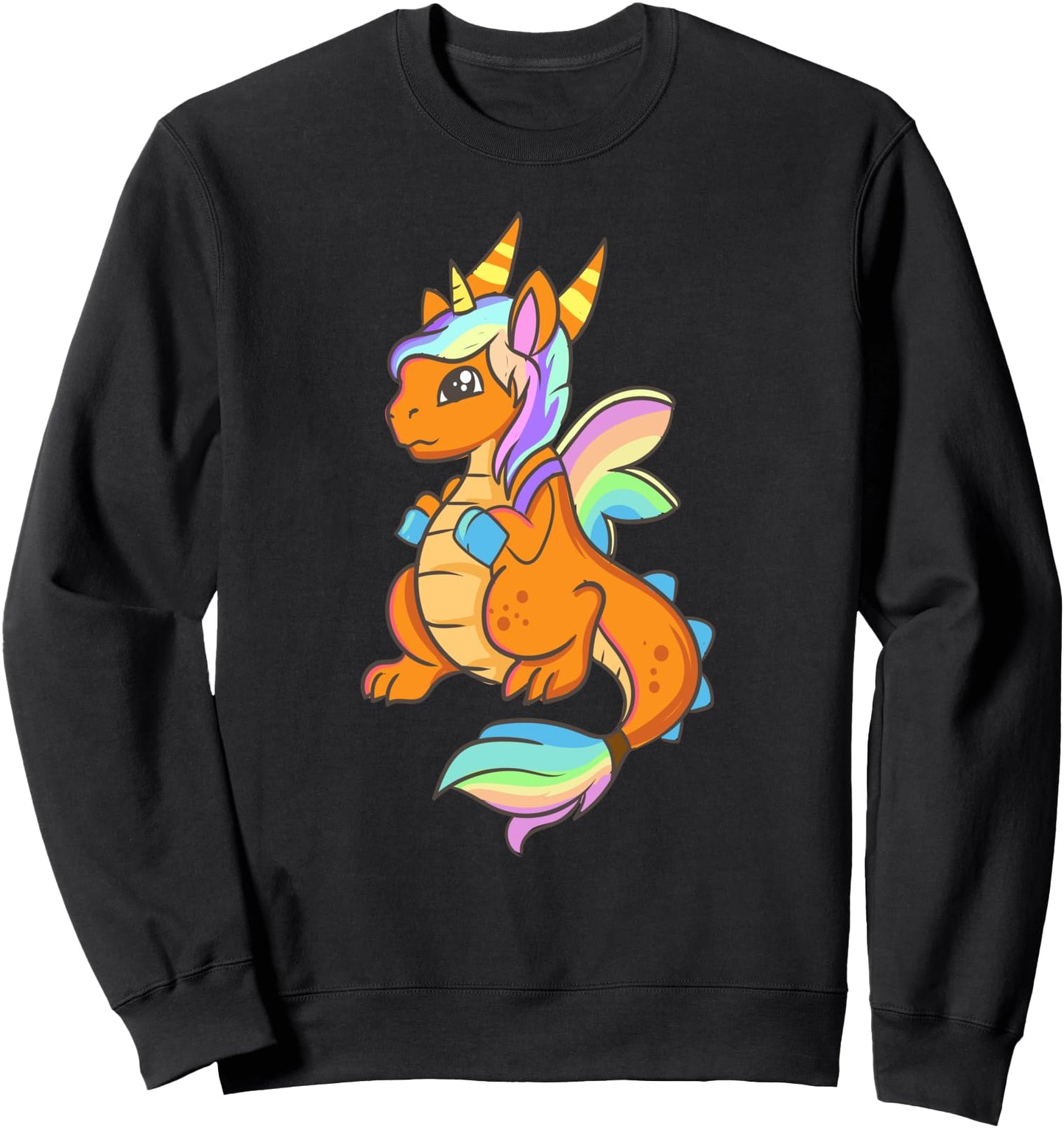 Cute Kawaii Anime - Dragon In Unicorn Costume - Japanese Sweatshirt