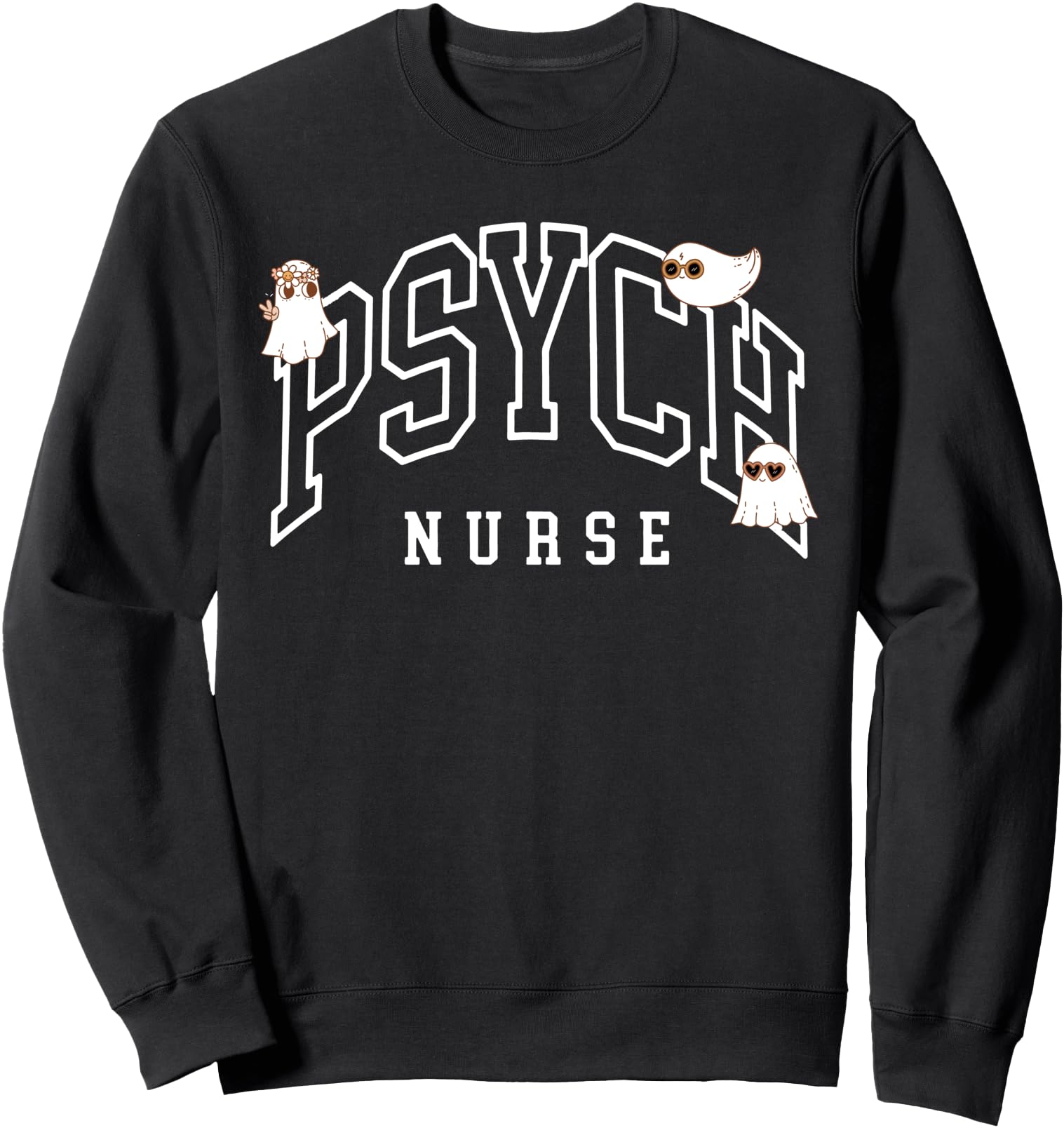 Psych Nurse Halloween, Spooky Psychiatric Nurse Sweatshirt