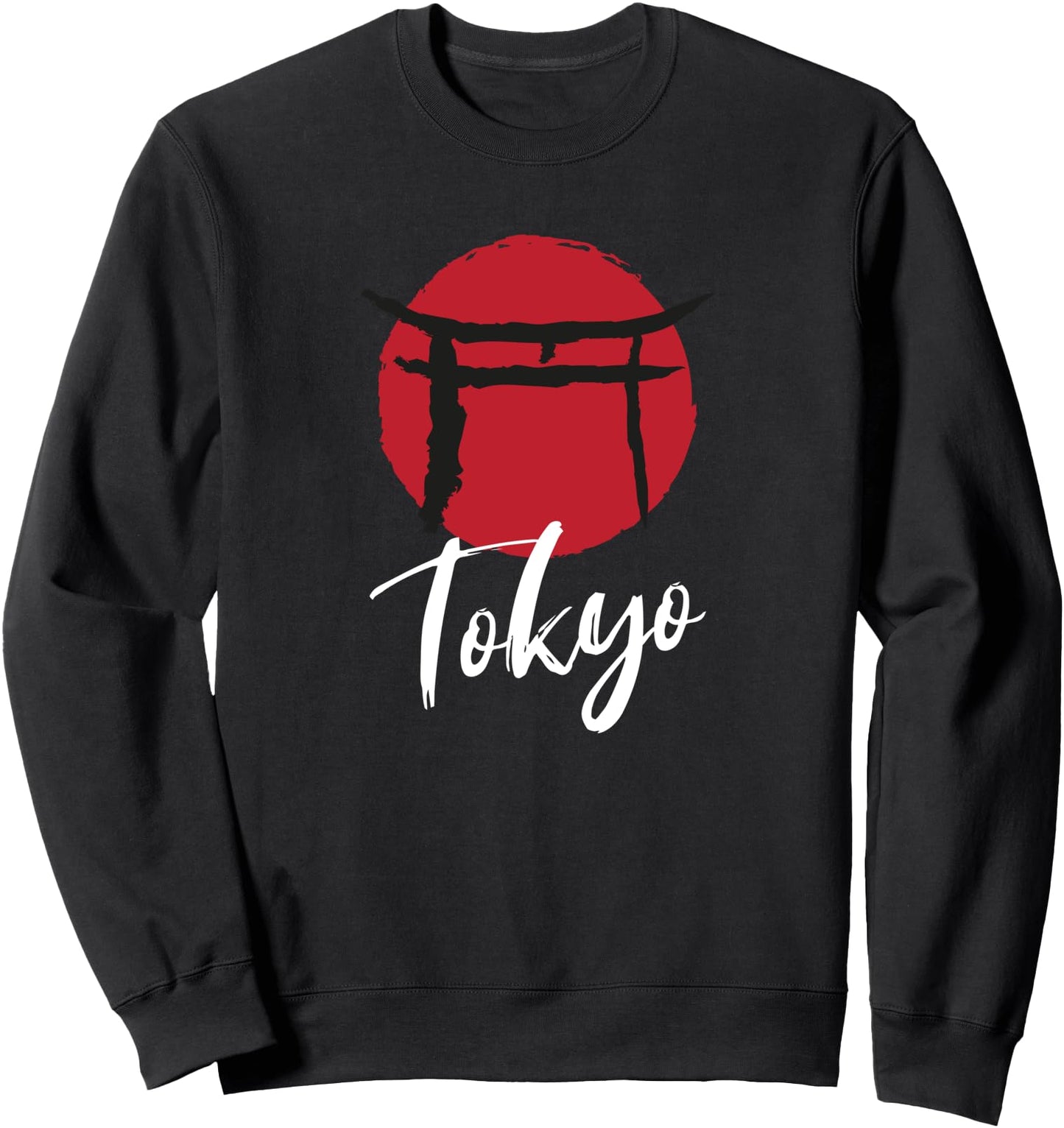 Souvenir Tokyo Gift - Torii Gate Japanese Flag Design Sweatshirt
