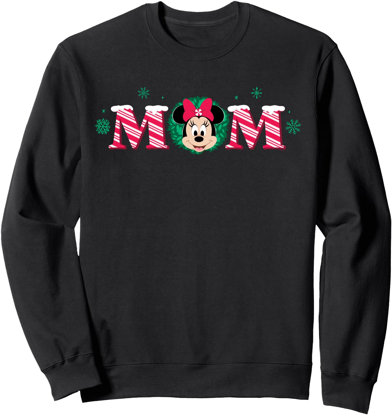Disney Mom Candy Cane Holiday Christmas Family Trip Gift Sweatshirt