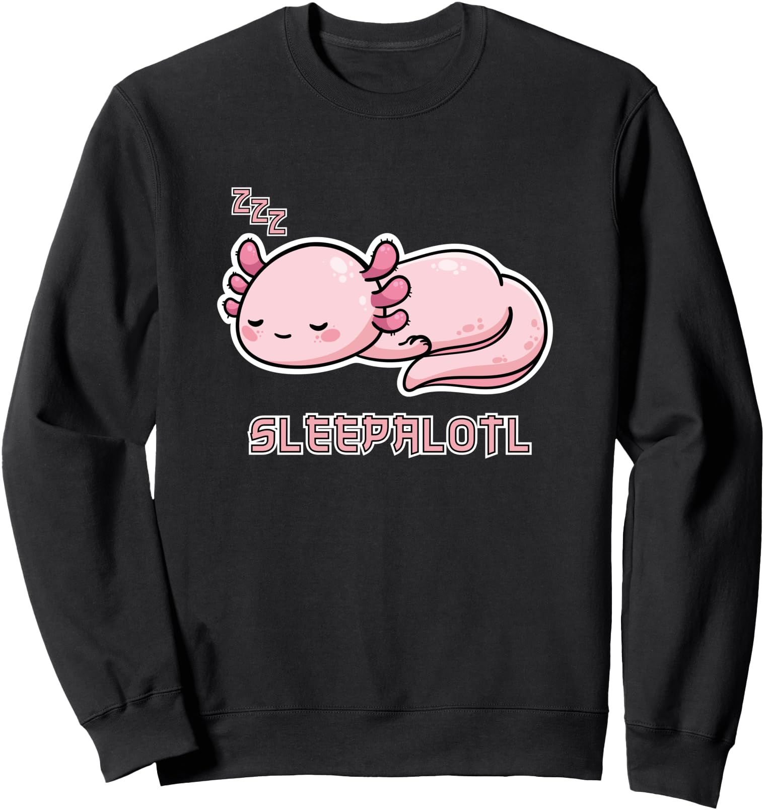 Funny Axolotl Sleep Lover Design Cute Kawaii Japanese Sweatshirt