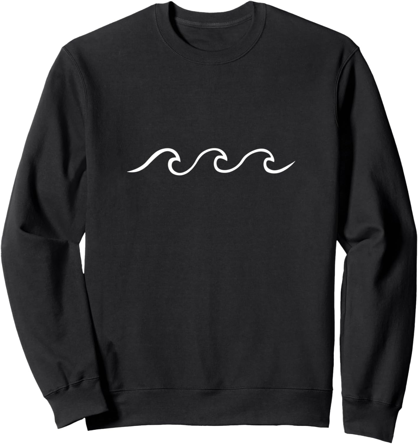 Aesthetically pleasing beach Japanese wave minimalist surf Sweatshirt